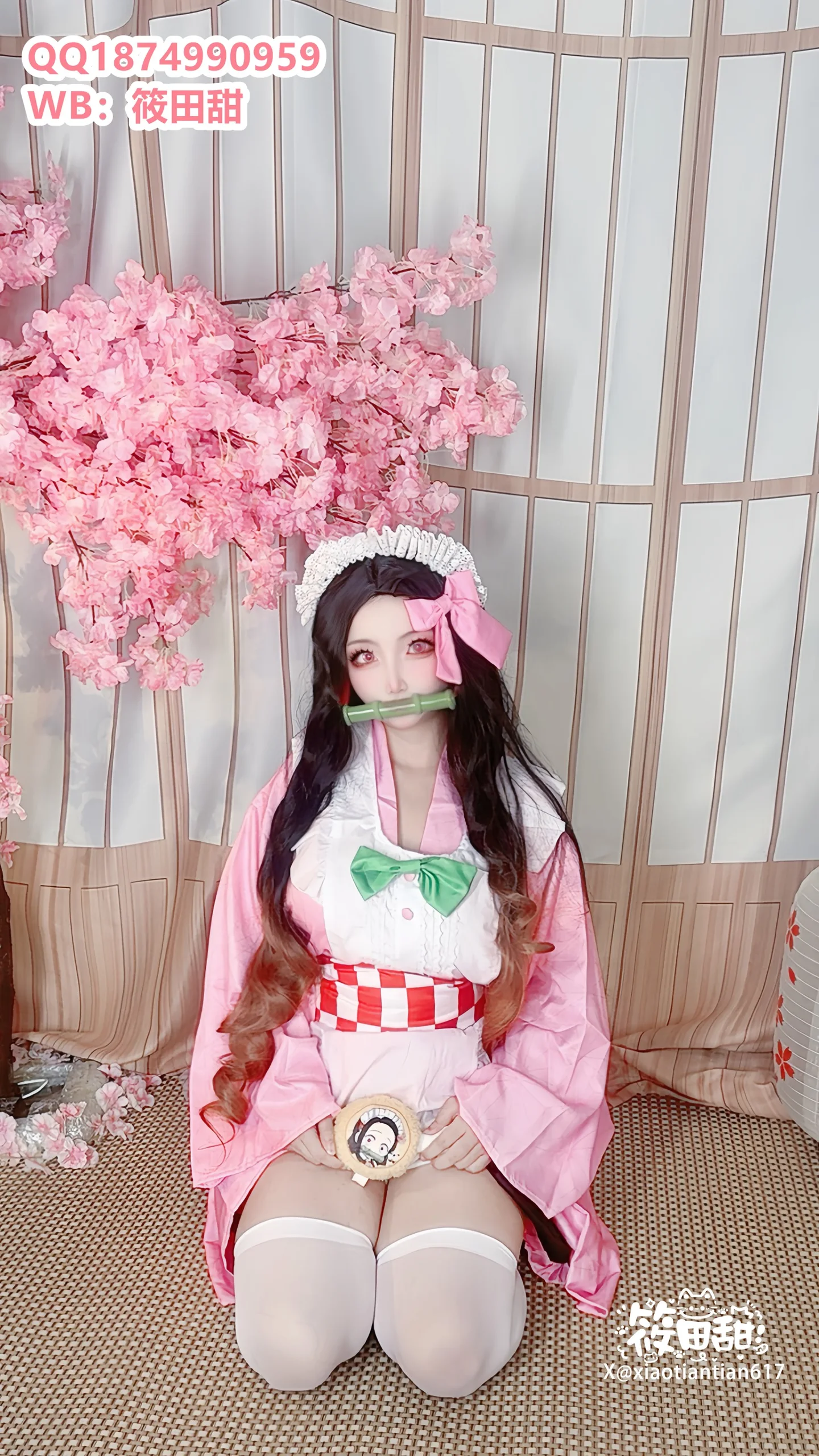 香草奶喵(筱田甜) - 祢豆子 - 第 10 张高清写真大赏