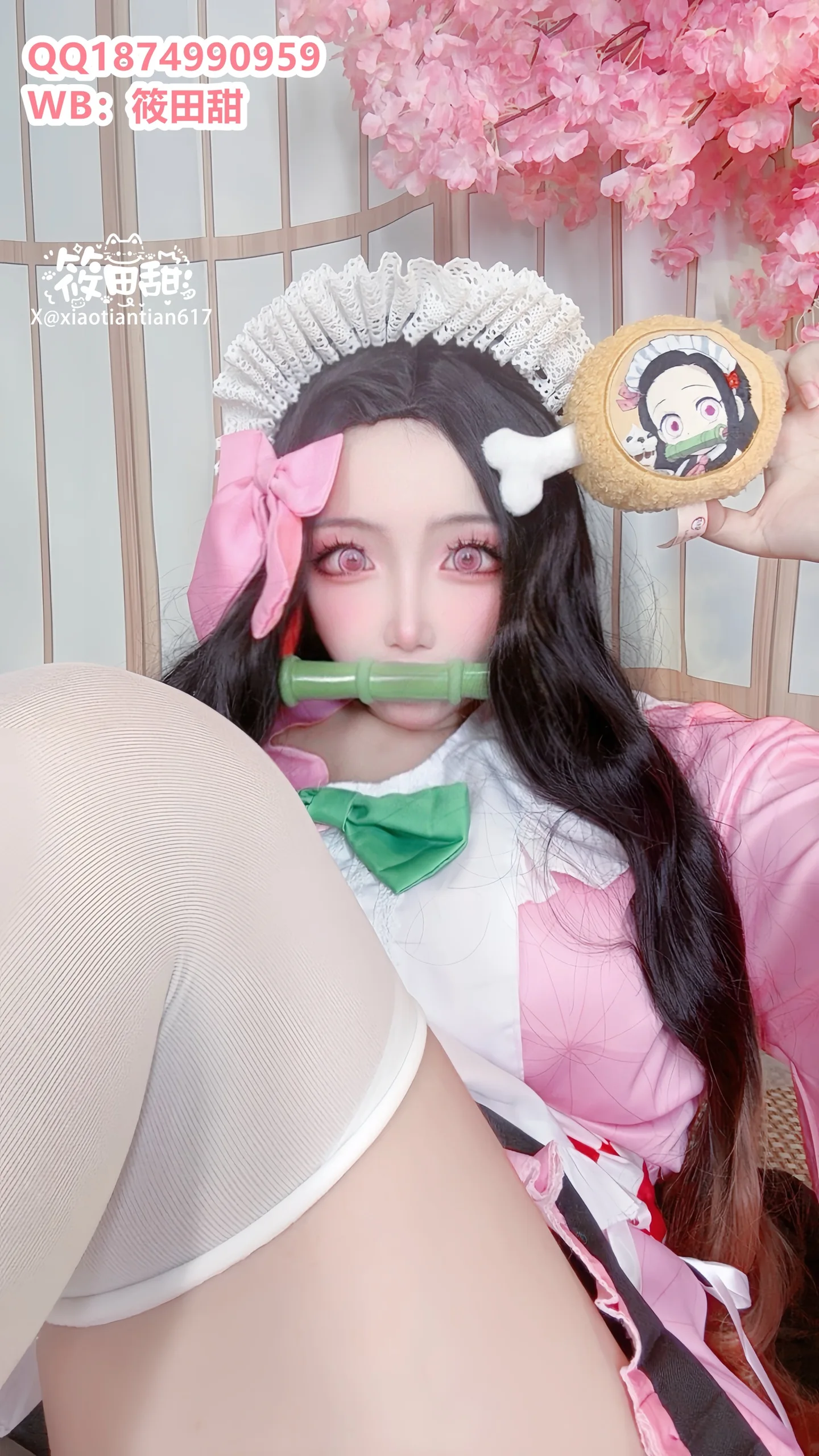 香草奶喵(筱田甜) - 祢豆子 - 第 12 张高清写真大赏