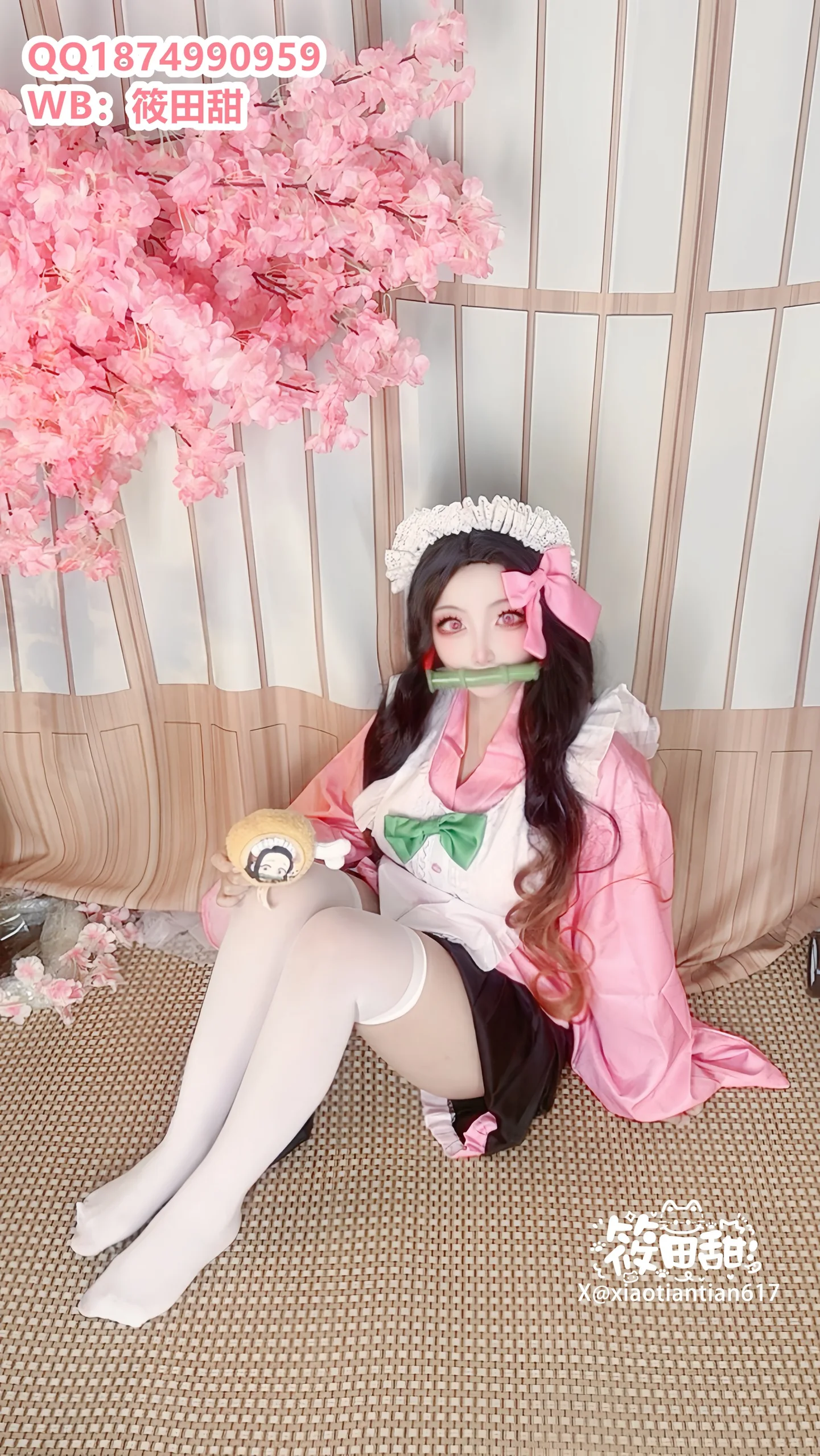 香草奶喵(筱田甜) - 祢豆子 - 第 13 张高清写真大赏