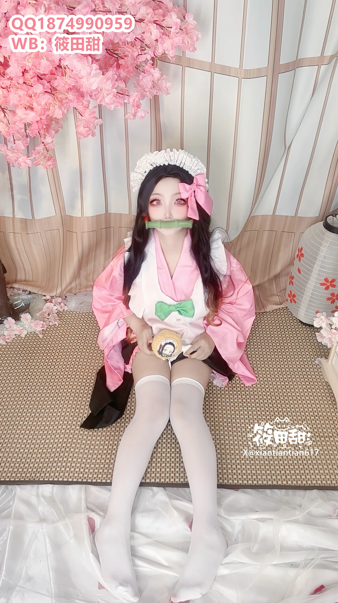 香草奶喵(筱田甜) - 祢豆子 - 第 15 张高清写真大赏