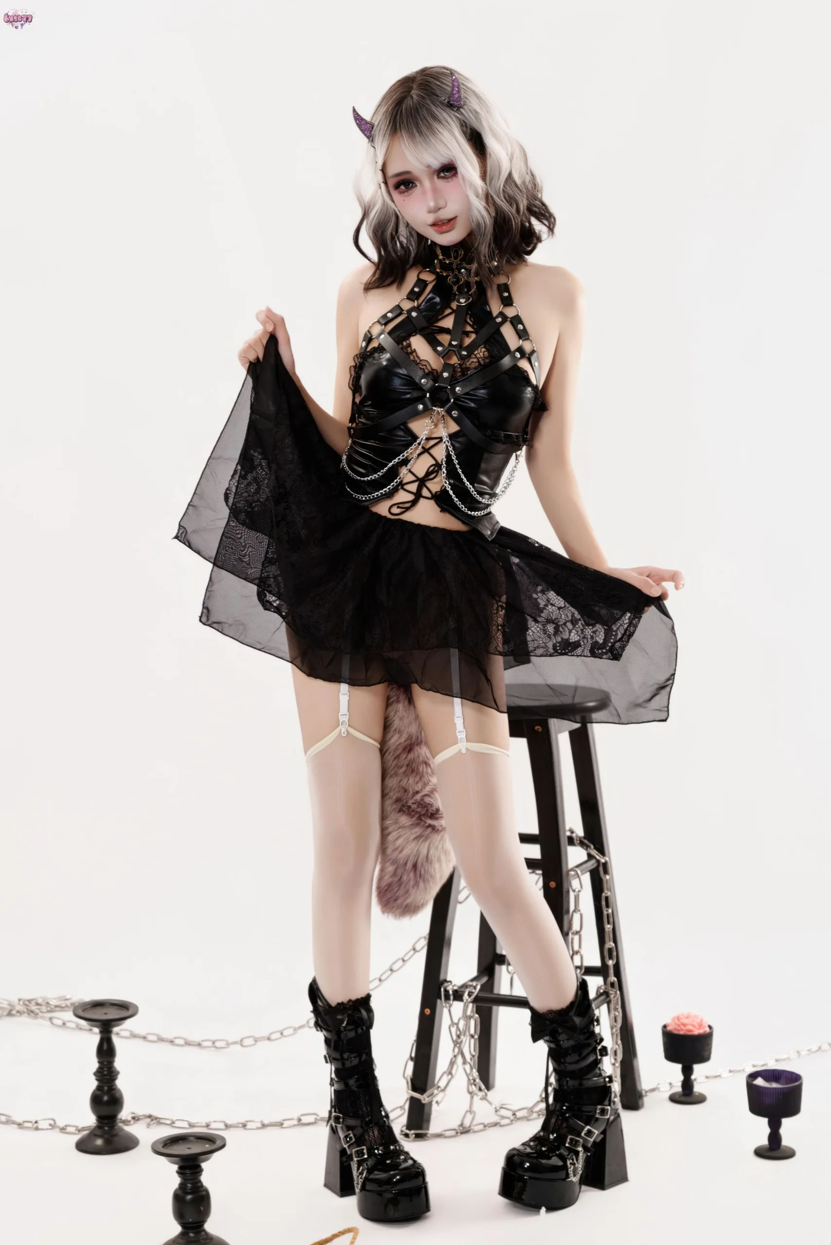 柒柒要乖哦 - 魔女盛宴 - 第 77 张高清写真大赏