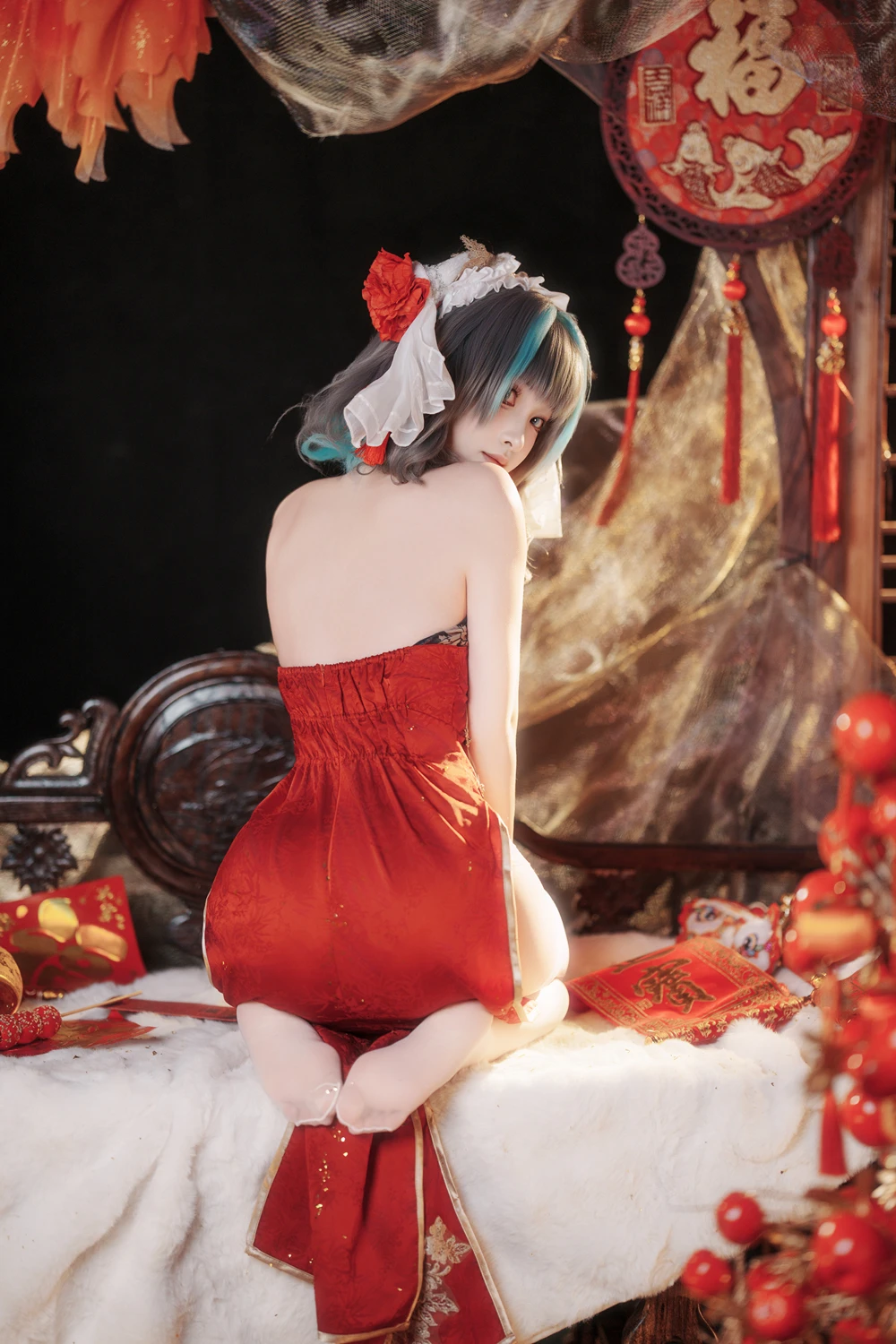 Bangni邦尼 – 碧蓝航线 柴郡新春旗袍 - 第 36 张