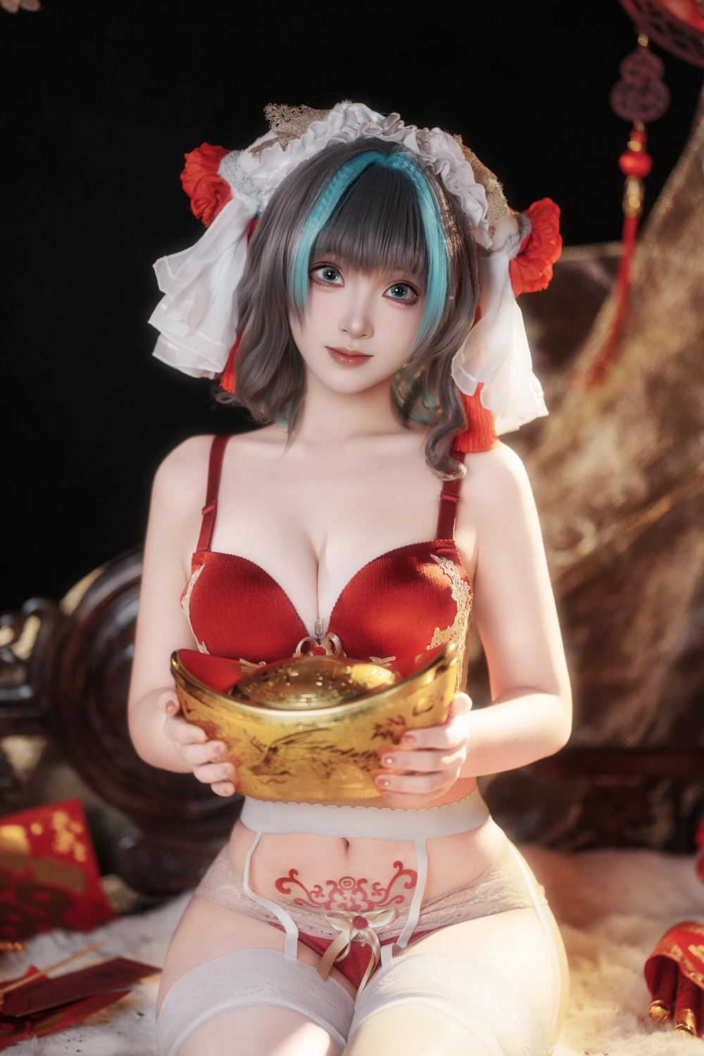 Bangni邦尼 – 碧蓝航线 柴郡新春旗袍 - 第 39 张