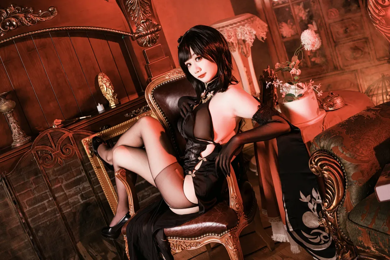 阿雪雪_yuki - 碧蓝航线 镇海 旗袍 86P - 第 17 张写真