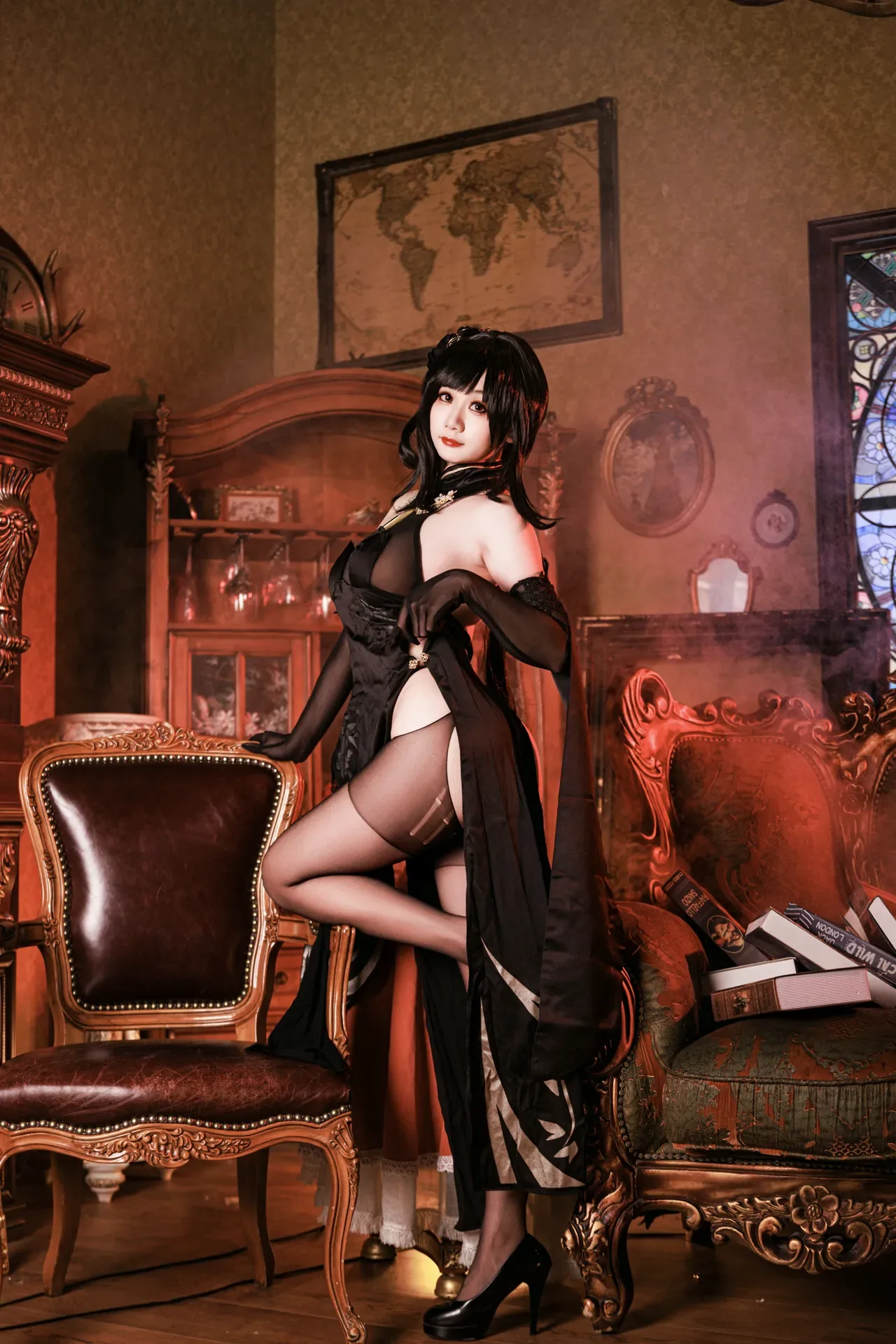阿雪雪_yuki - 碧蓝航线 镇海 旗袍 86P - 第 24 张写真