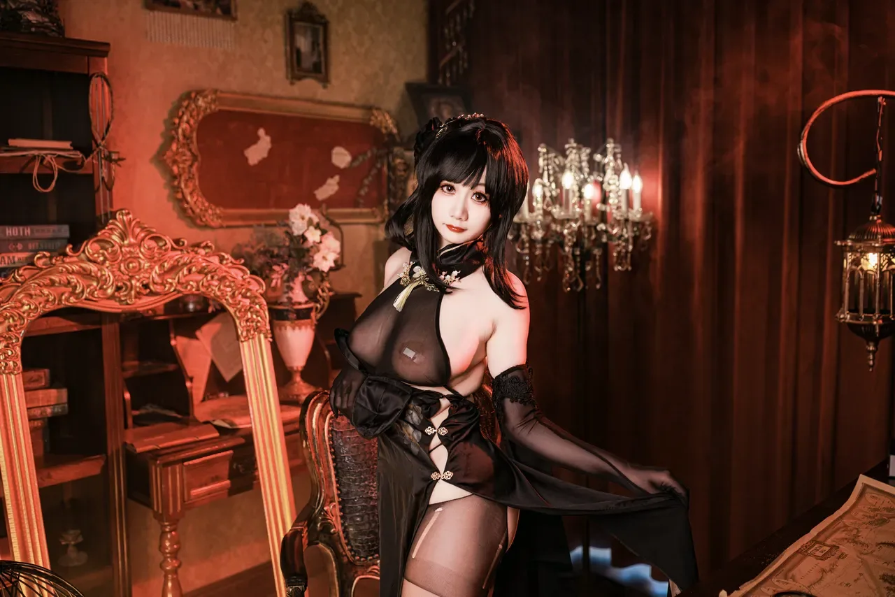 阿雪雪_yuki - 碧蓝航线 镇海 旗袍 86P - 第 29 张写真