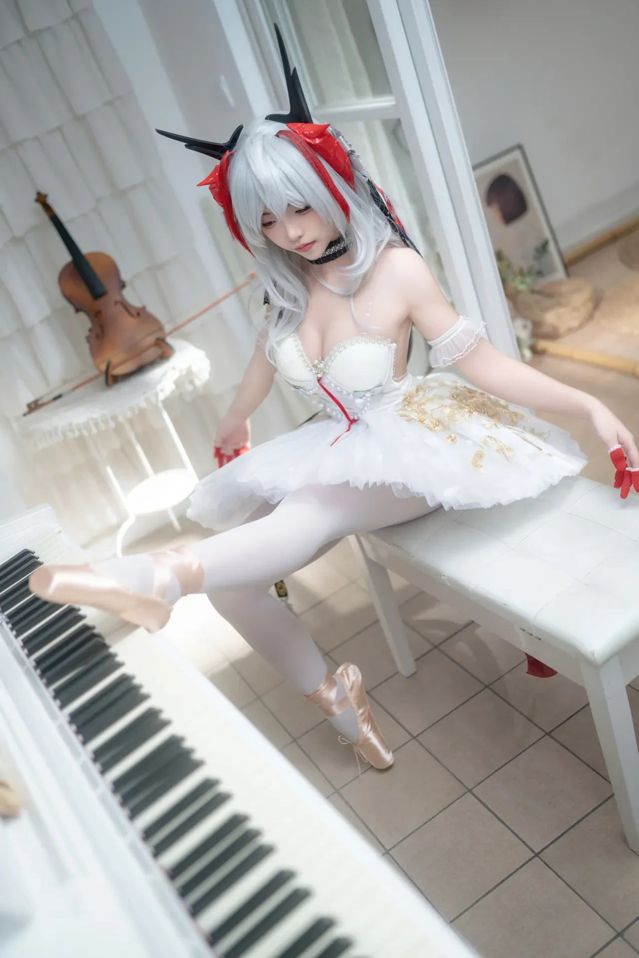 Bangni邦尼 - 明日方舟 W 芭蕾舞者 117P - 第 49 张写真