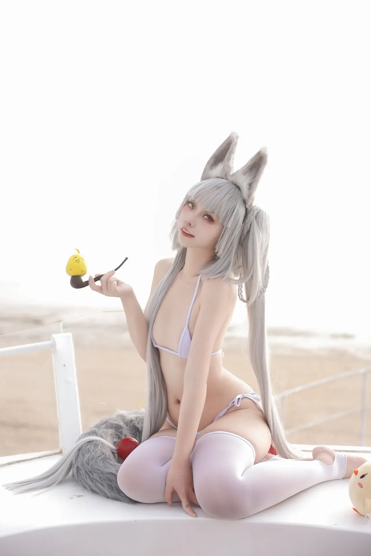 G44不会受伤 碧蓝航线 朝凪 泳装 31P - 第 2 张写真