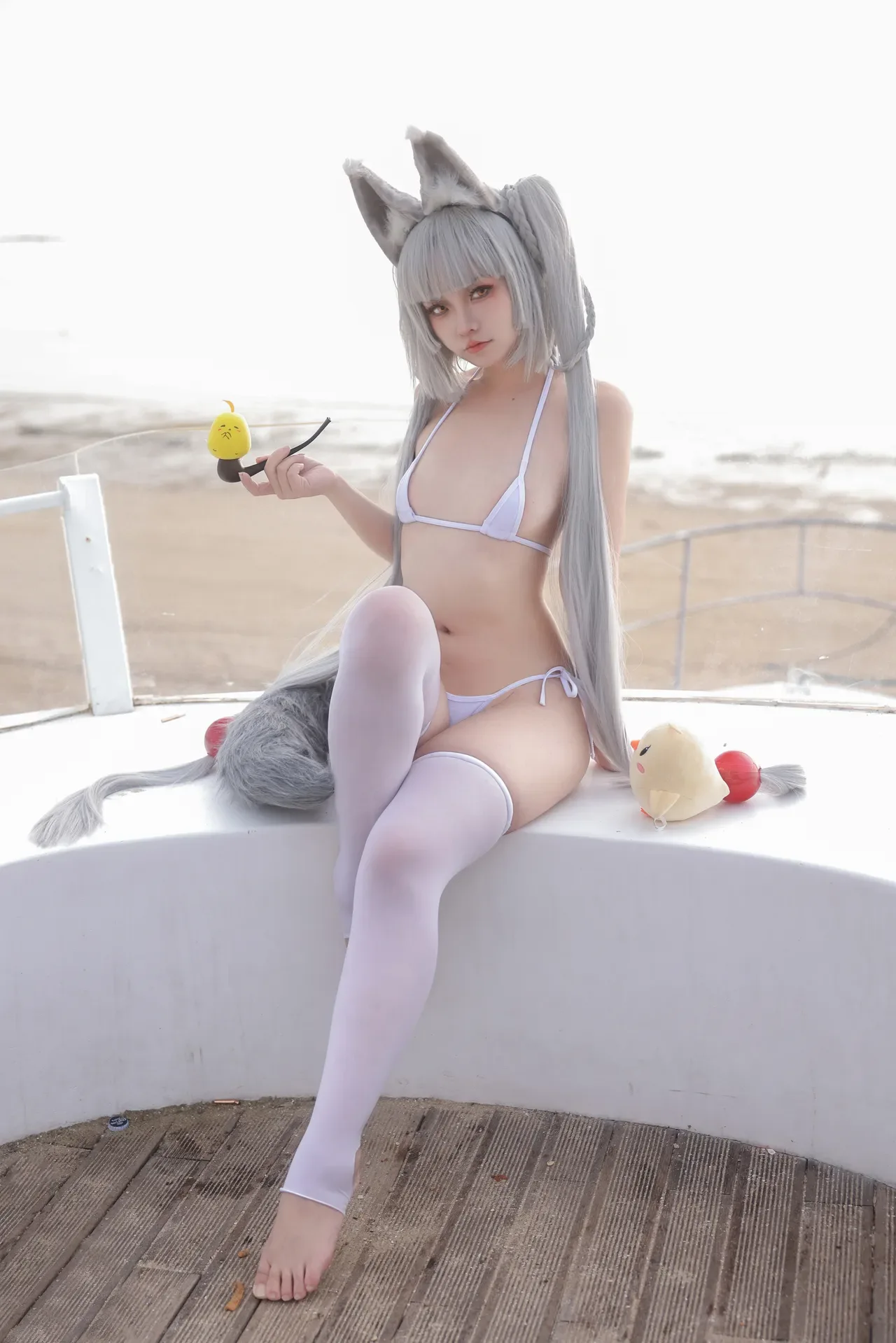 G44不会受伤 碧蓝航线 朝凪 泳装 31P - 第 3 张写真