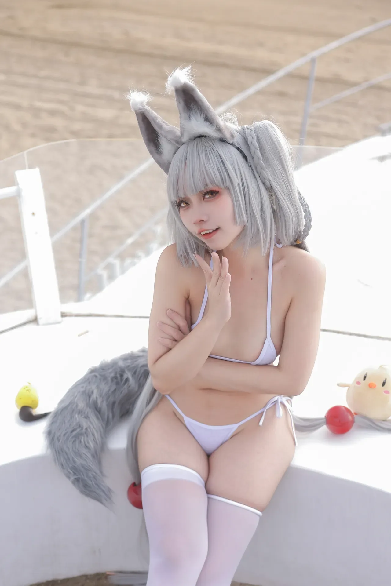 G44不会受伤 碧蓝航线 朝凪 泳装 31P - 第 6 张写真
