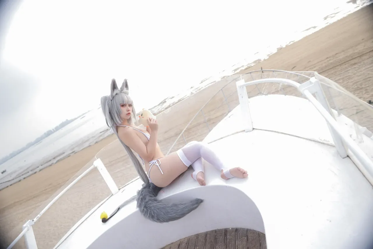 G44不会受伤 碧蓝航线 朝凪 泳装 31P - 第 7 张写真