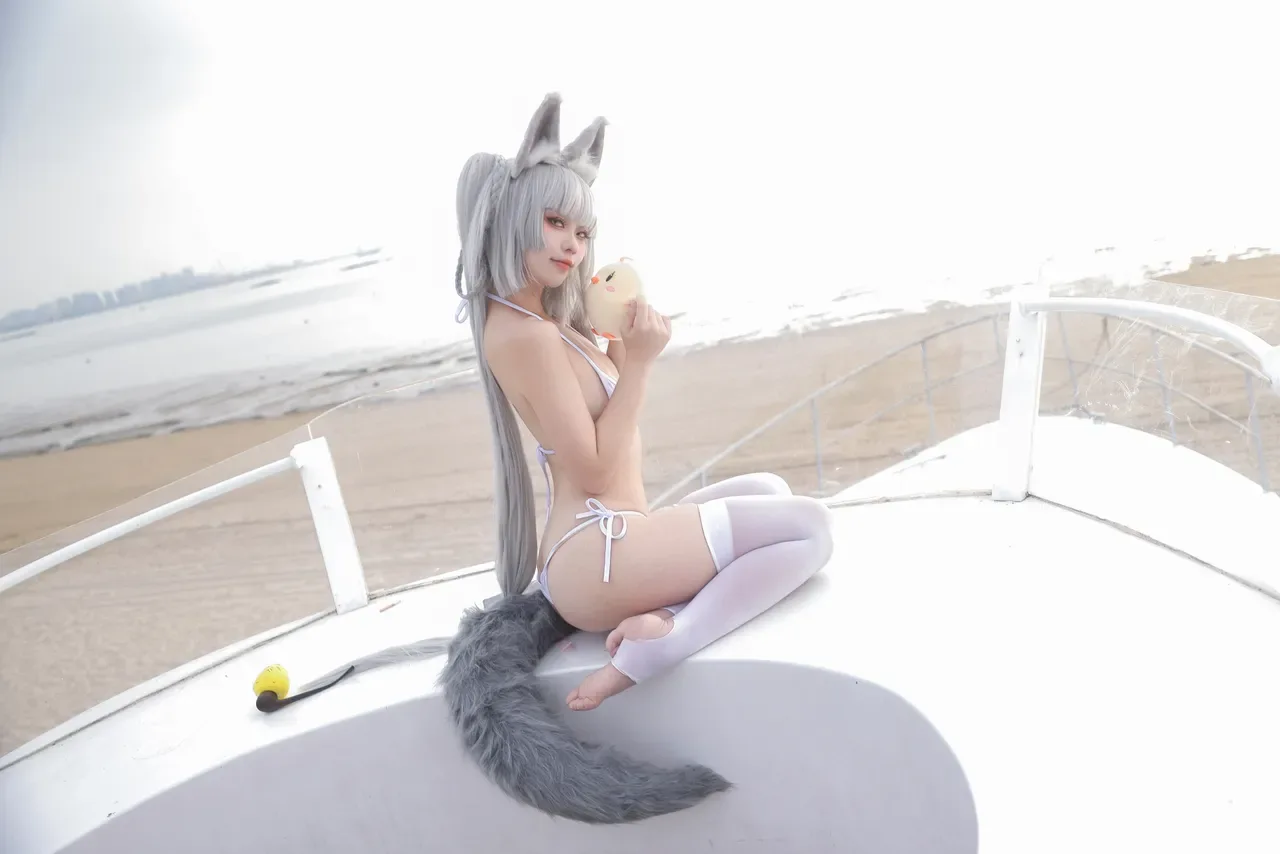 G44不会受伤 碧蓝航线 朝凪 泳装 31P - 第 8 张写真