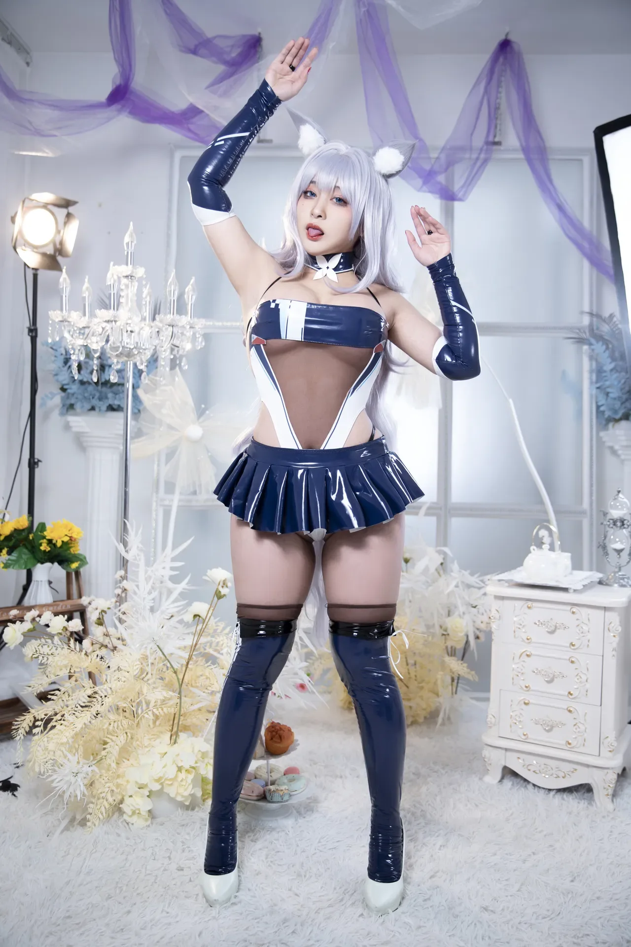 洛璃 LoLiSAMA - 碧蓝航线 信浓 赛车 61P - 第 2 张写真