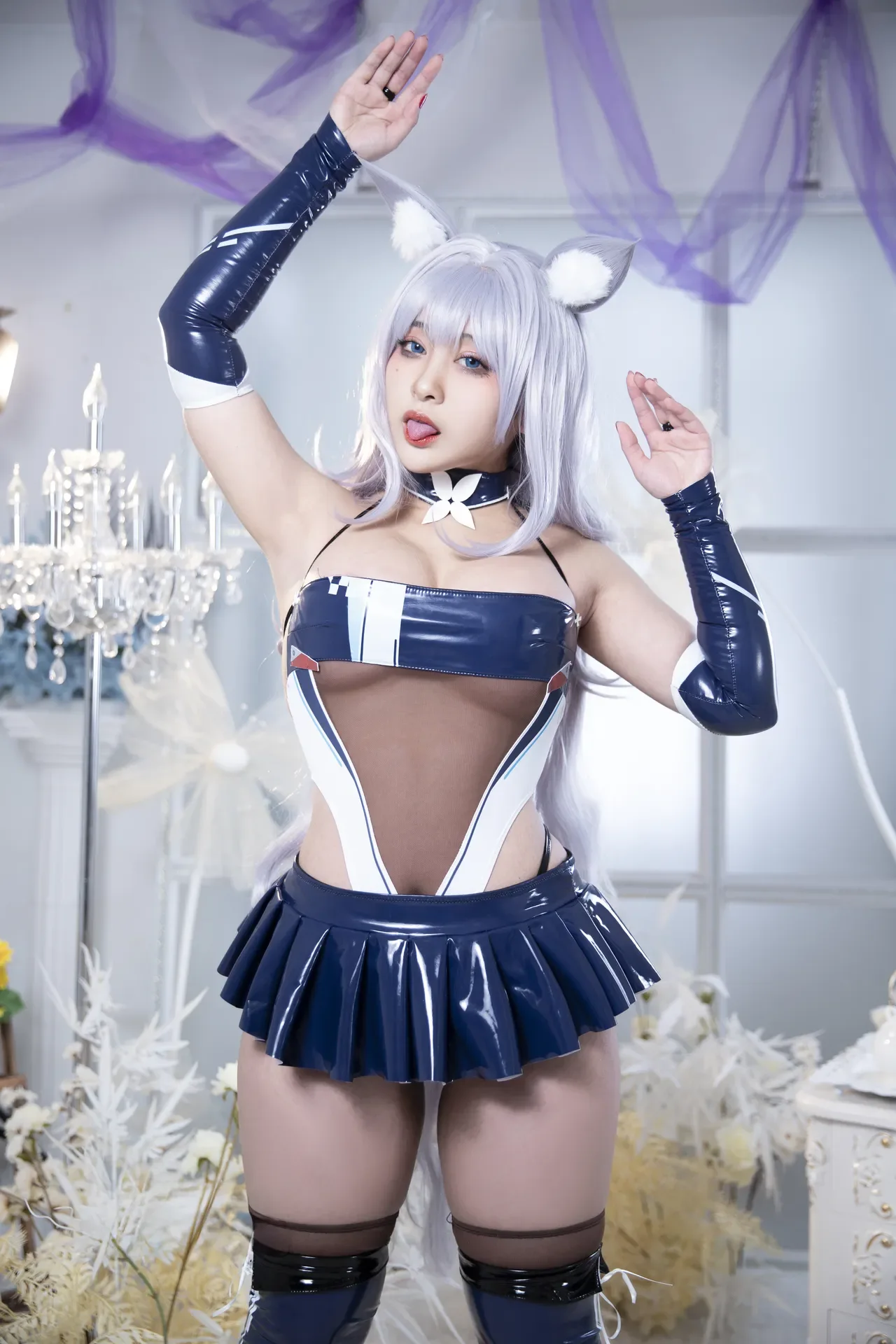 洛璃 LoLiSAMA - 碧蓝航线 信浓 赛车 61P - 第 8 张写真