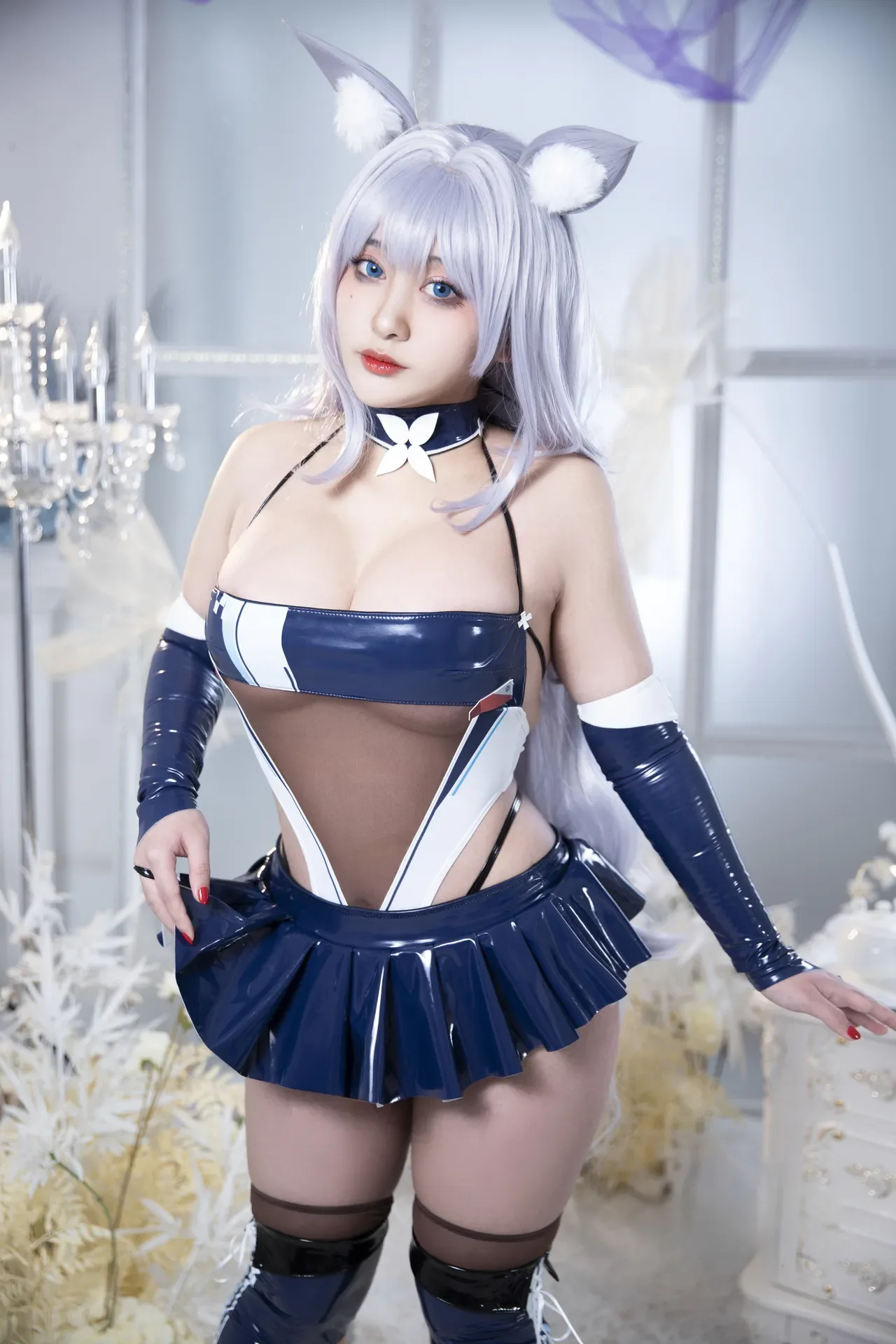 洛璃 LoLiSAMA - 碧蓝航线 信浓 赛车 61P - 第 9 张写真
