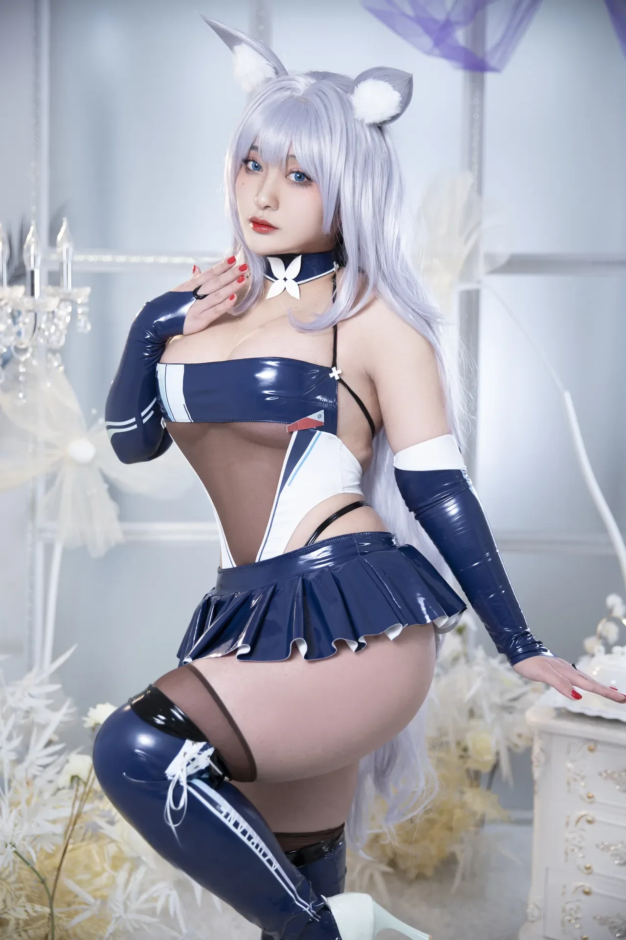 洛璃 LoLiSAMA - 碧蓝航线 信浓 赛车 61P - 第 12 张写真