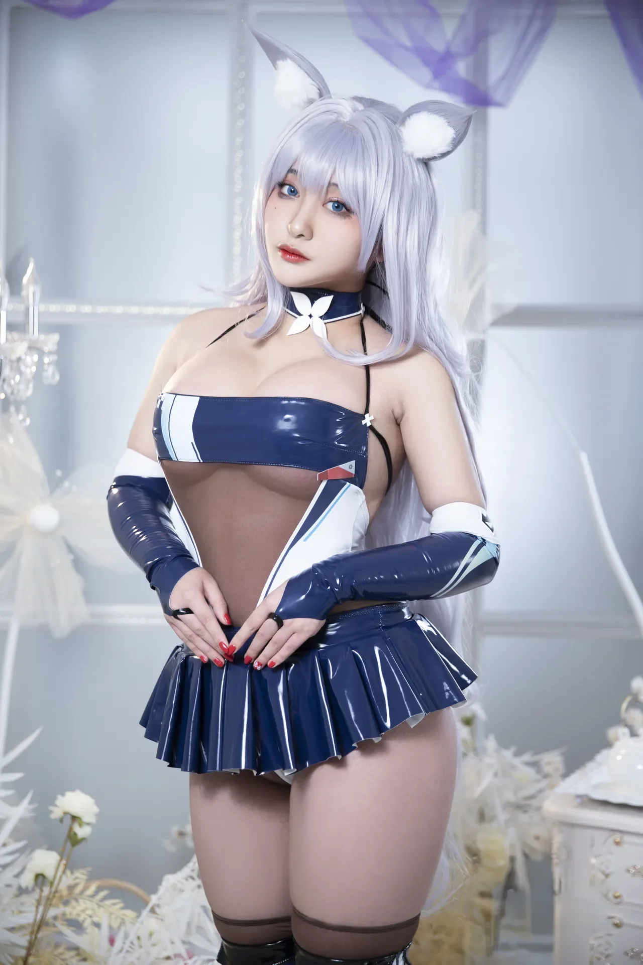 洛璃 LoLiSAMA - 碧蓝航线 信浓 赛车 61P - 第 13 张写真