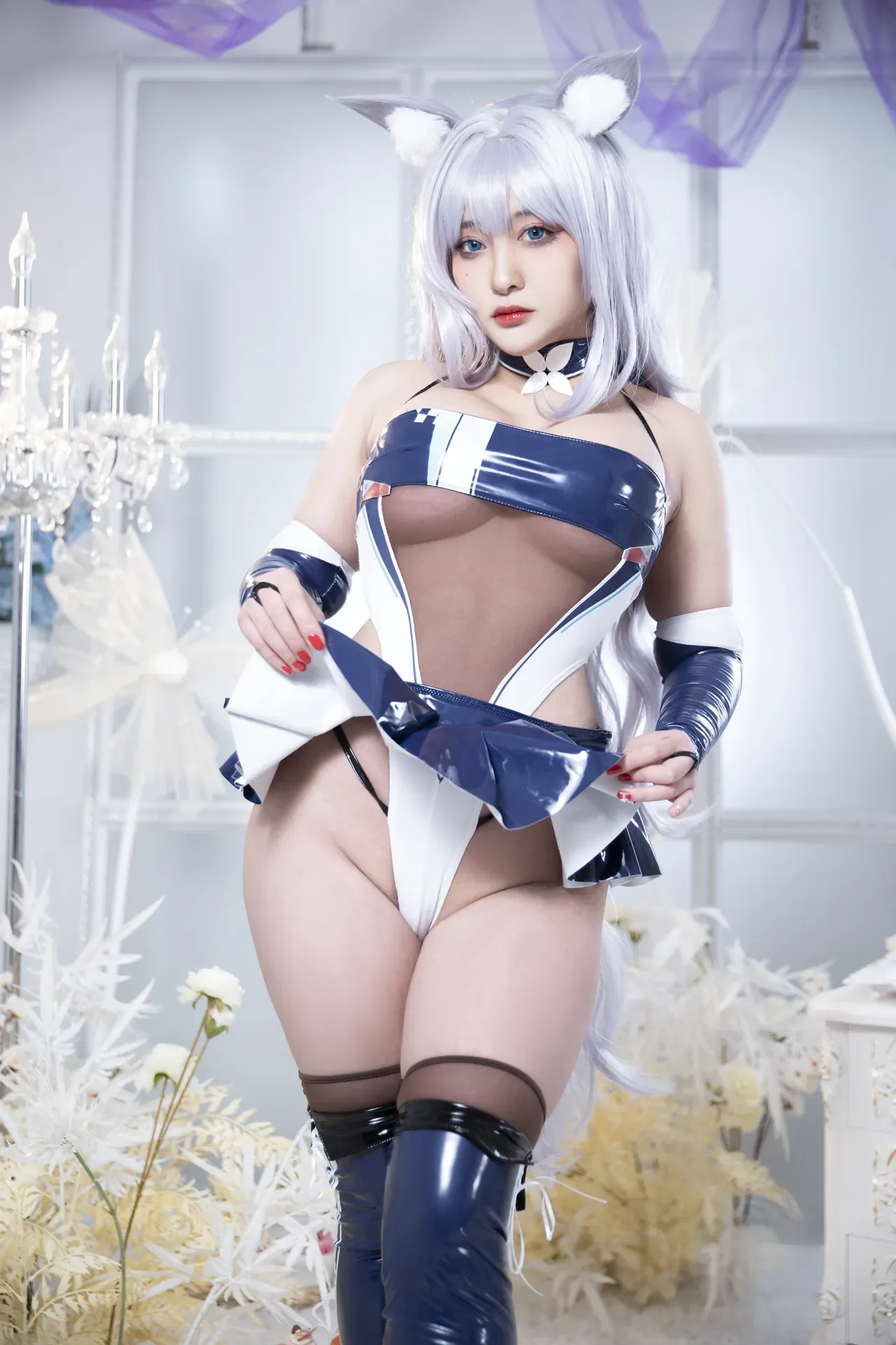 洛璃 LoLiSAMA - 碧蓝航线 信浓 赛车 61P - 第 16 张写真