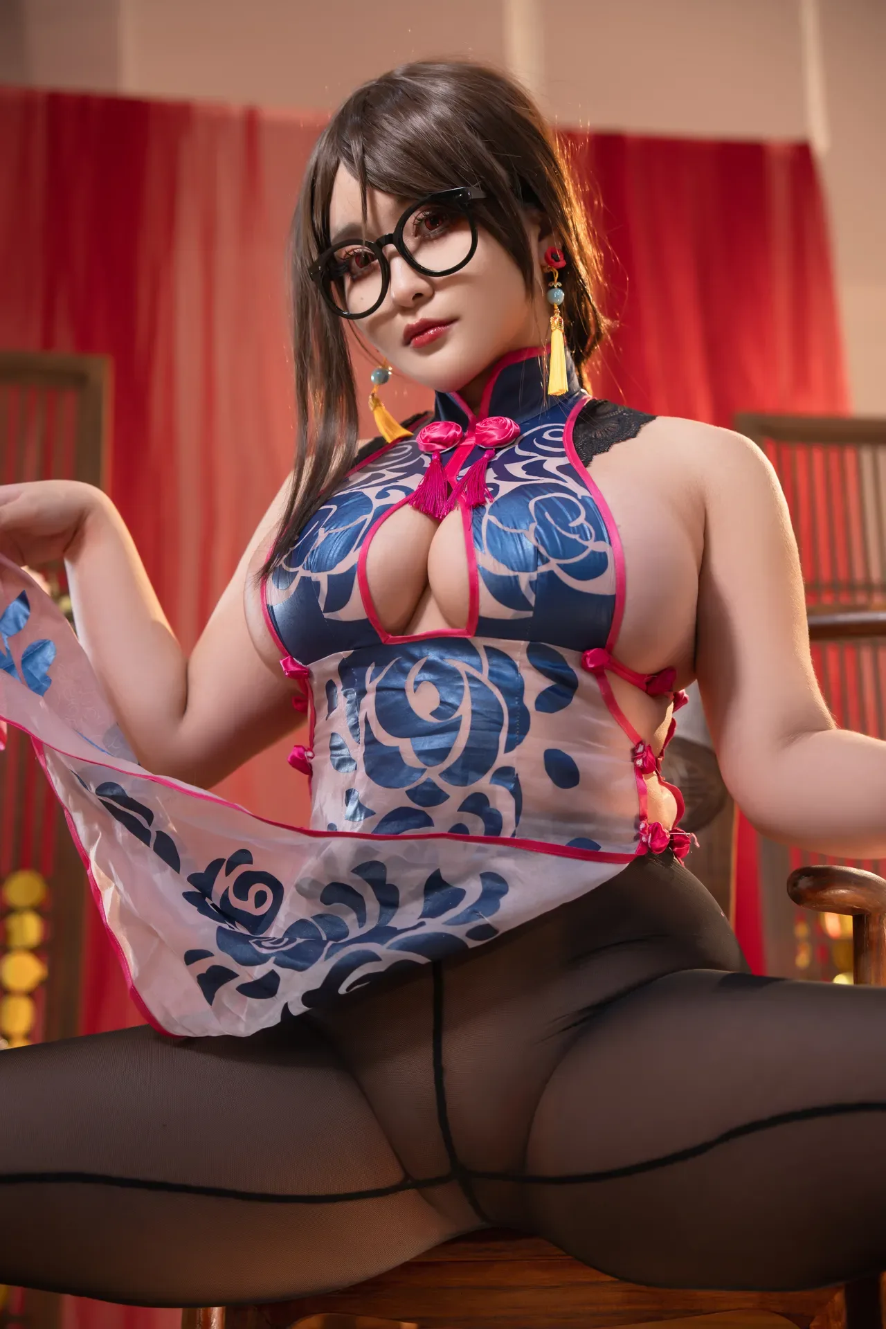 洛璃 LoLiSAMA - 虞姬旗袍 54P - 第 34 张写真