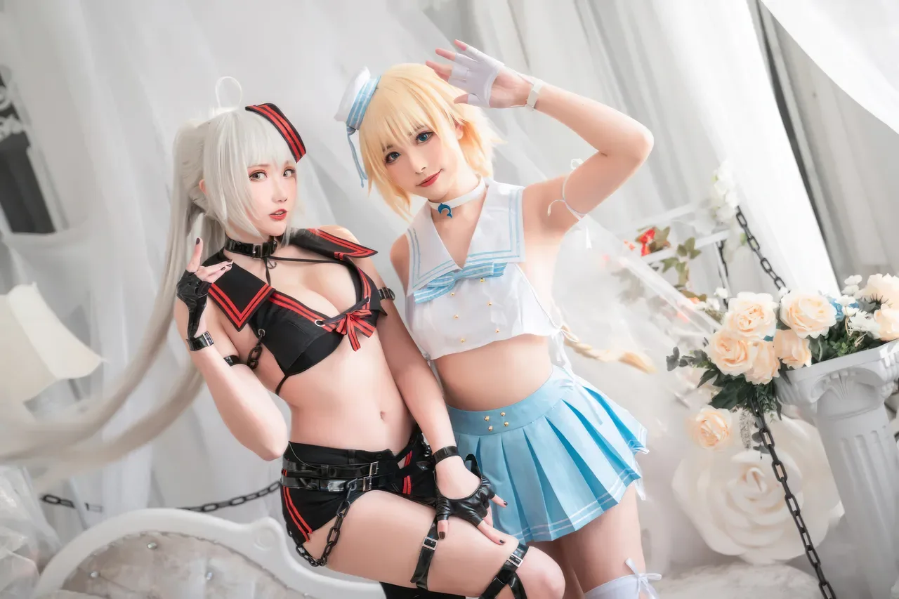 Momoko葵葵  & 瓜希酱 - 黑白贞德 礼装「神秘宝藏」 (FATE) 60P - 第 25 张写真