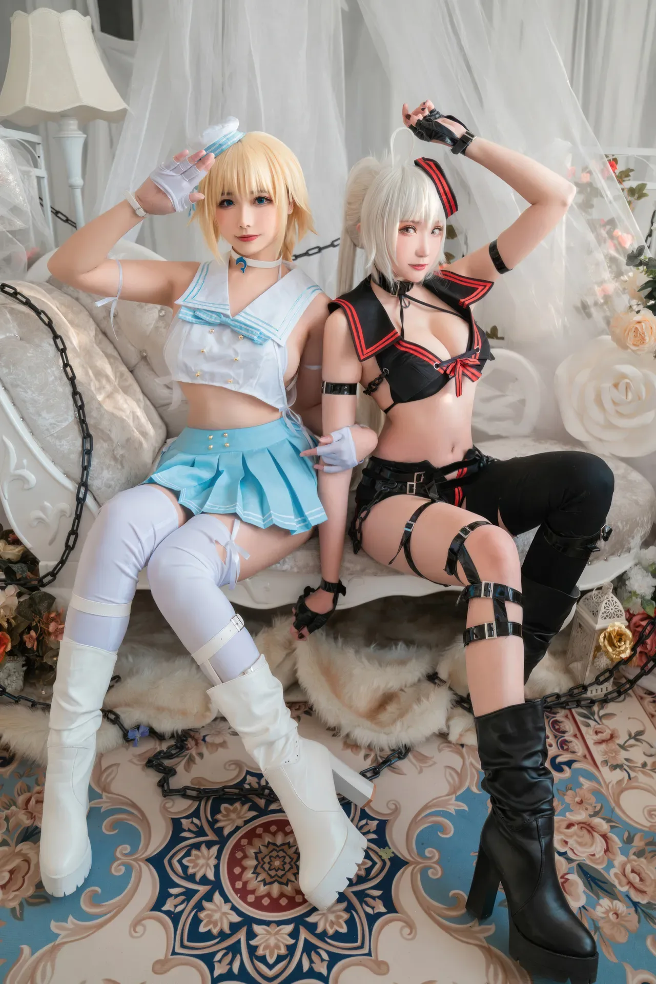 Momoko葵葵  & 瓜希酱 - 黑白贞德 礼装「神秘宝藏」 (FATE) 60P - 第 26 张写真