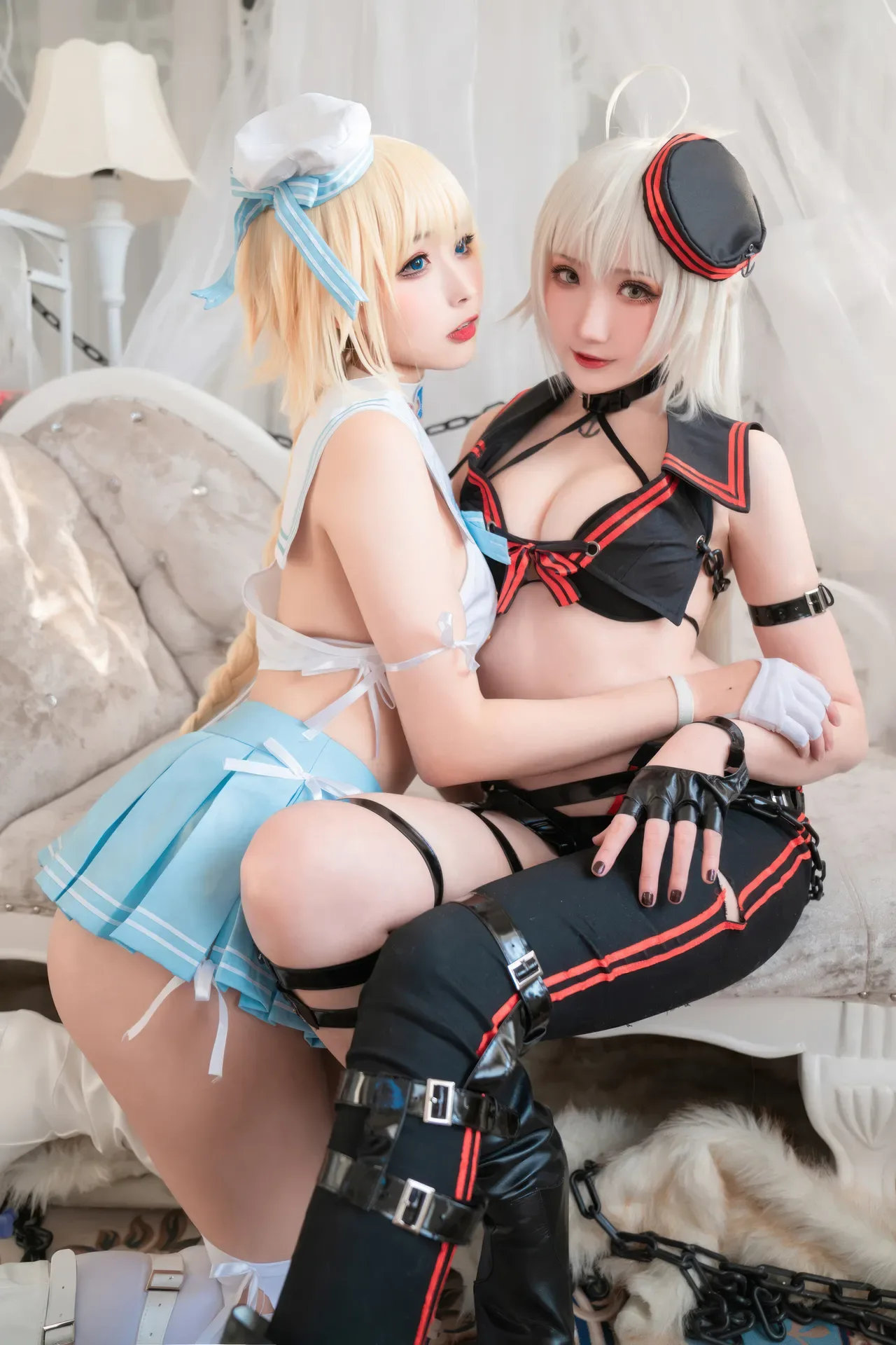 Momoko葵葵  & 瓜希酱 - 黑白贞德 礼装「神秘宝藏」 (FATE) 60P - 第 29 张写真