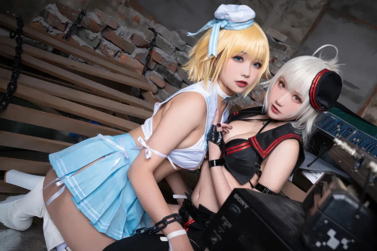 Momoko葵葵  & 瓜希酱 - 黑白贞德 礼装「神秘宝藏」 (FATE) 60P - 第 33 张写真