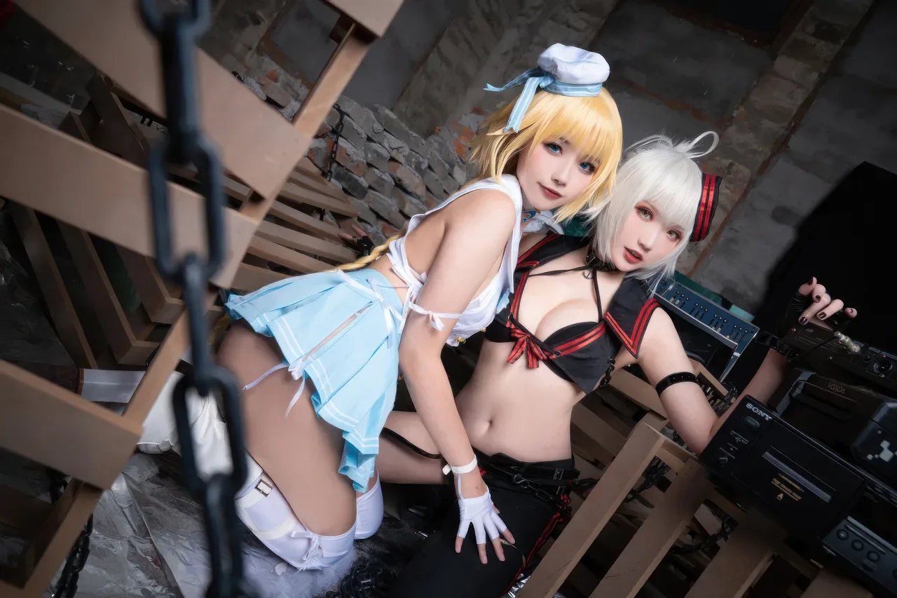Momoko葵葵  & 瓜希酱 - 黑白贞德 礼装「神秘宝藏」 (FATE) 60P - 第 35 张写真