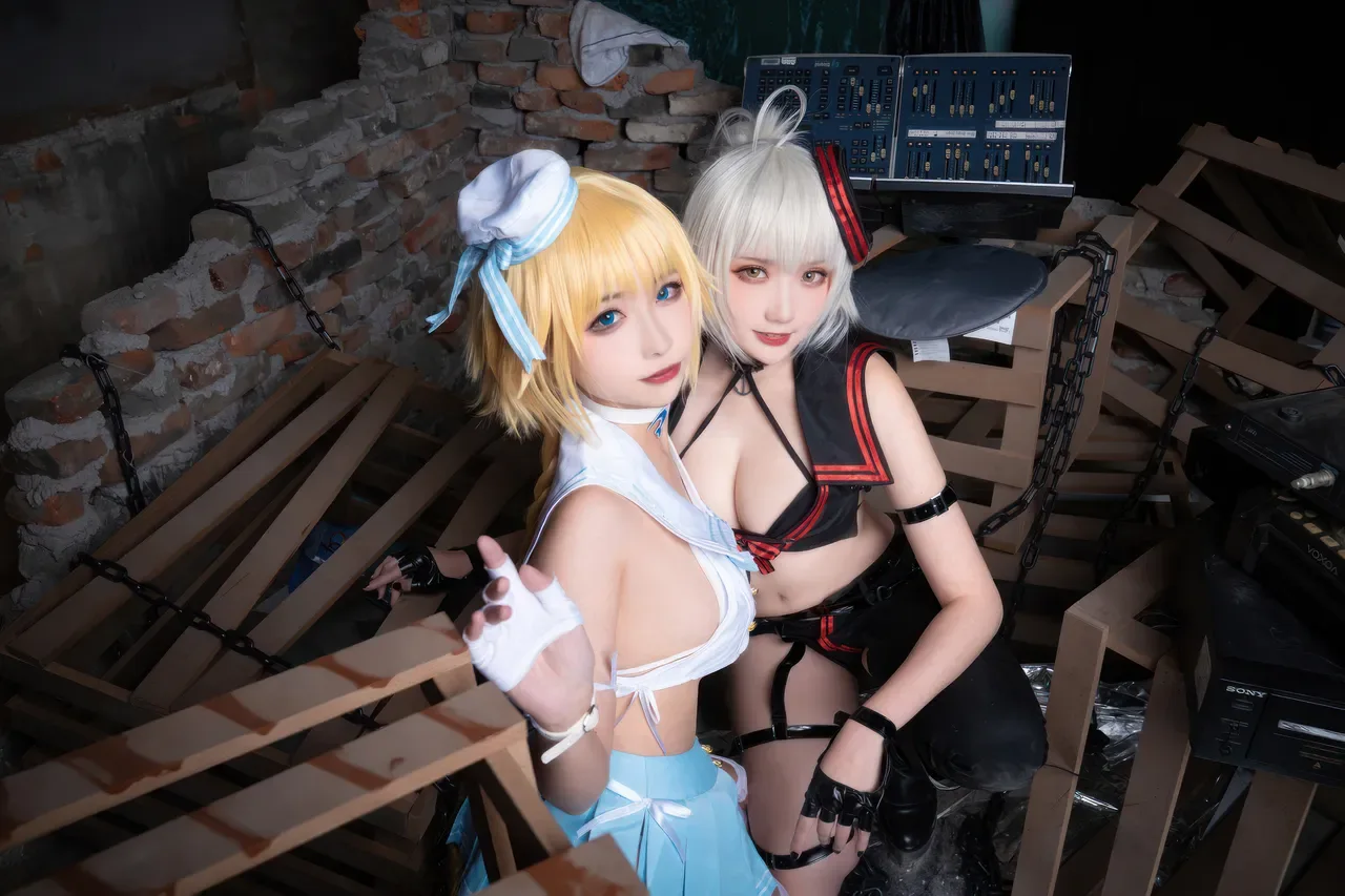 Momoko葵葵  & 瓜希酱 - 黑白贞德 礼装「神秘宝藏」 (FATE) 60P - 第 36 张写真