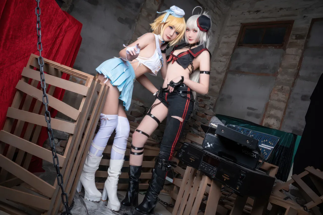 Momoko葵葵  & 瓜希酱 - 黑白贞德 礼装「神秘宝藏」 (FATE) 60P - 第 38 张写真