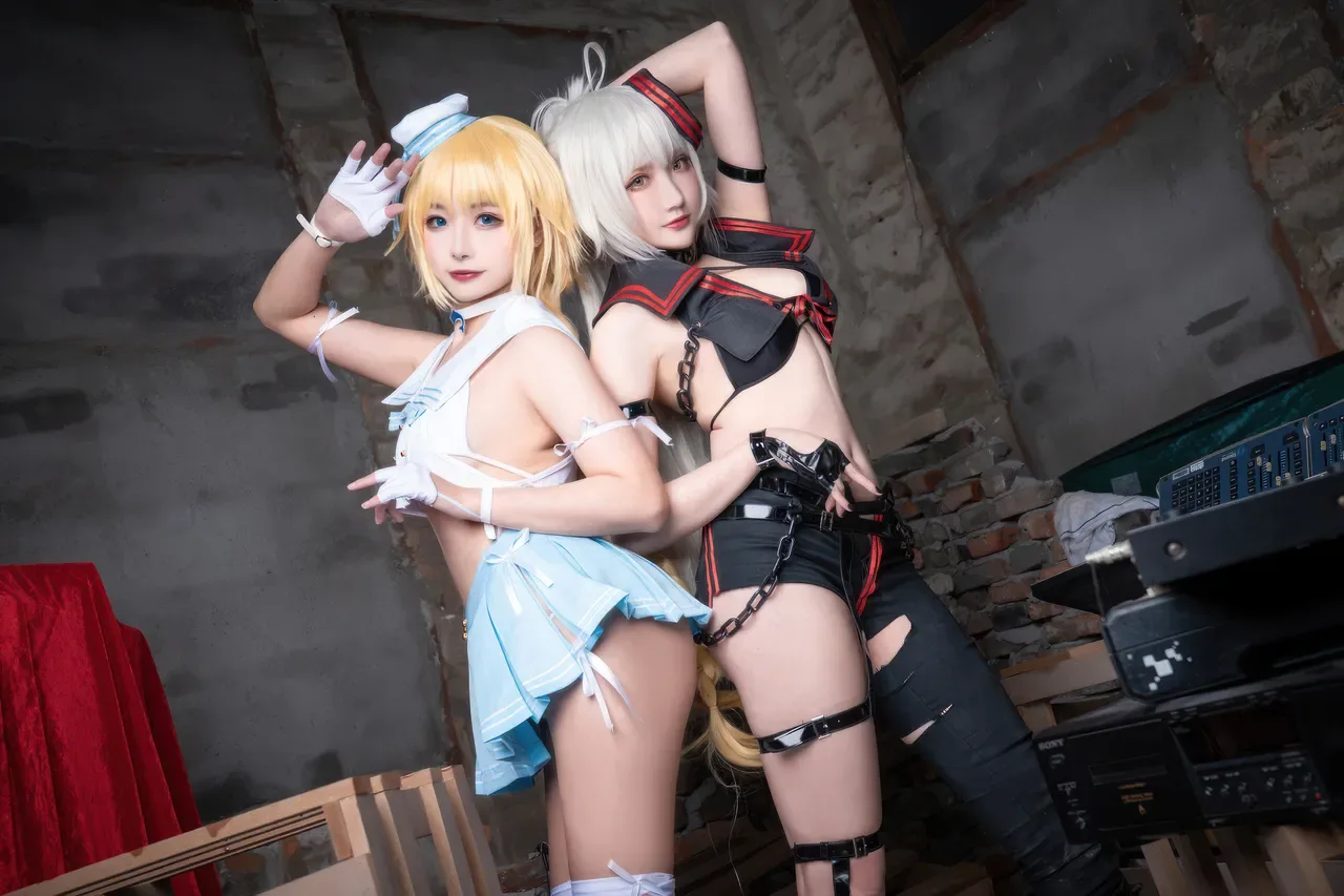 Momoko葵葵  & 瓜希酱 - 黑白贞德 礼装「神秘宝藏」 (FATE) 60P - 第 39 张写真