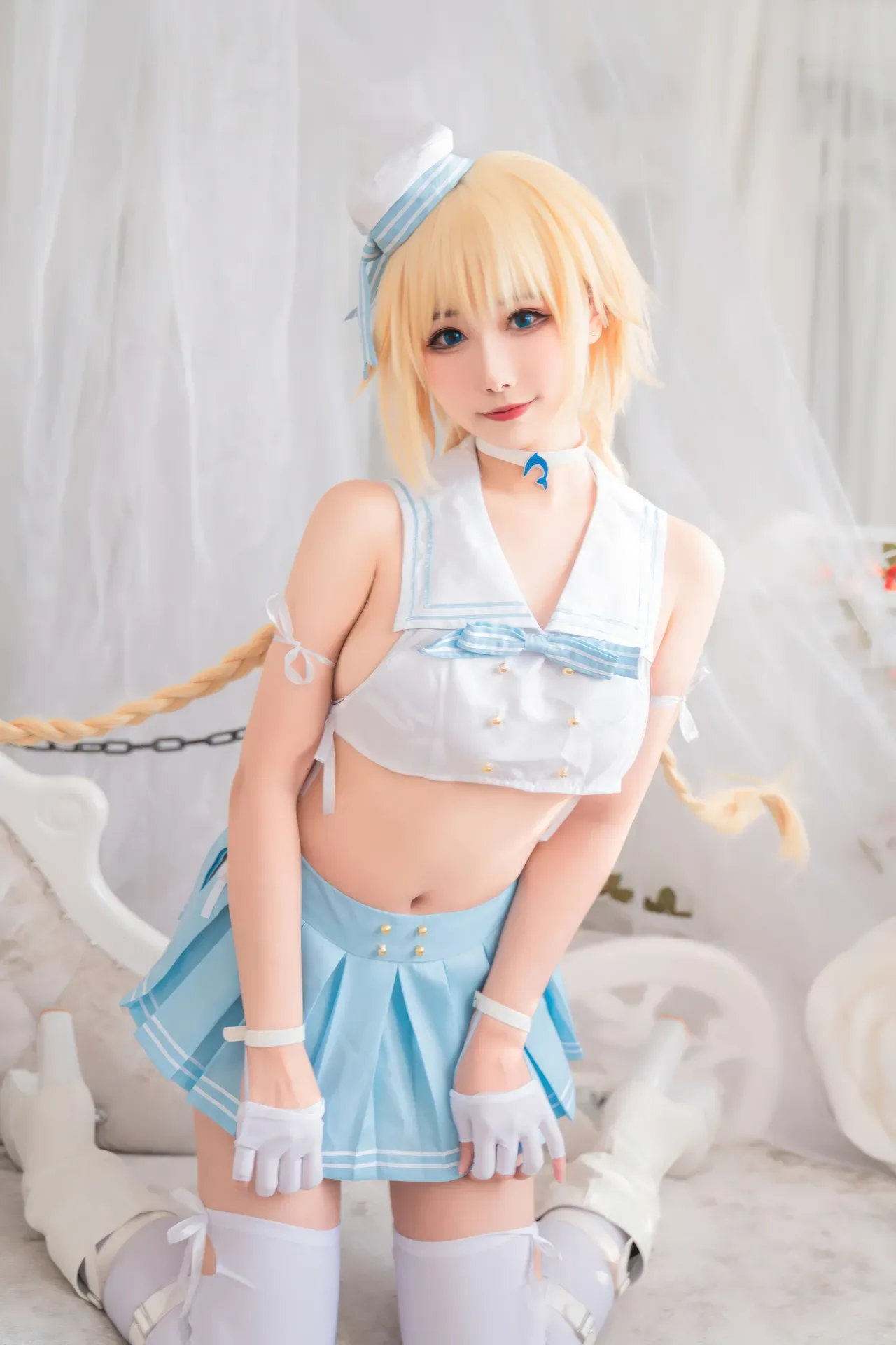 Momoko葵葵  & 瓜希酱 - 黑白贞德 礼装「神秘宝藏」 (FATE) 60P - 第 45 张写真