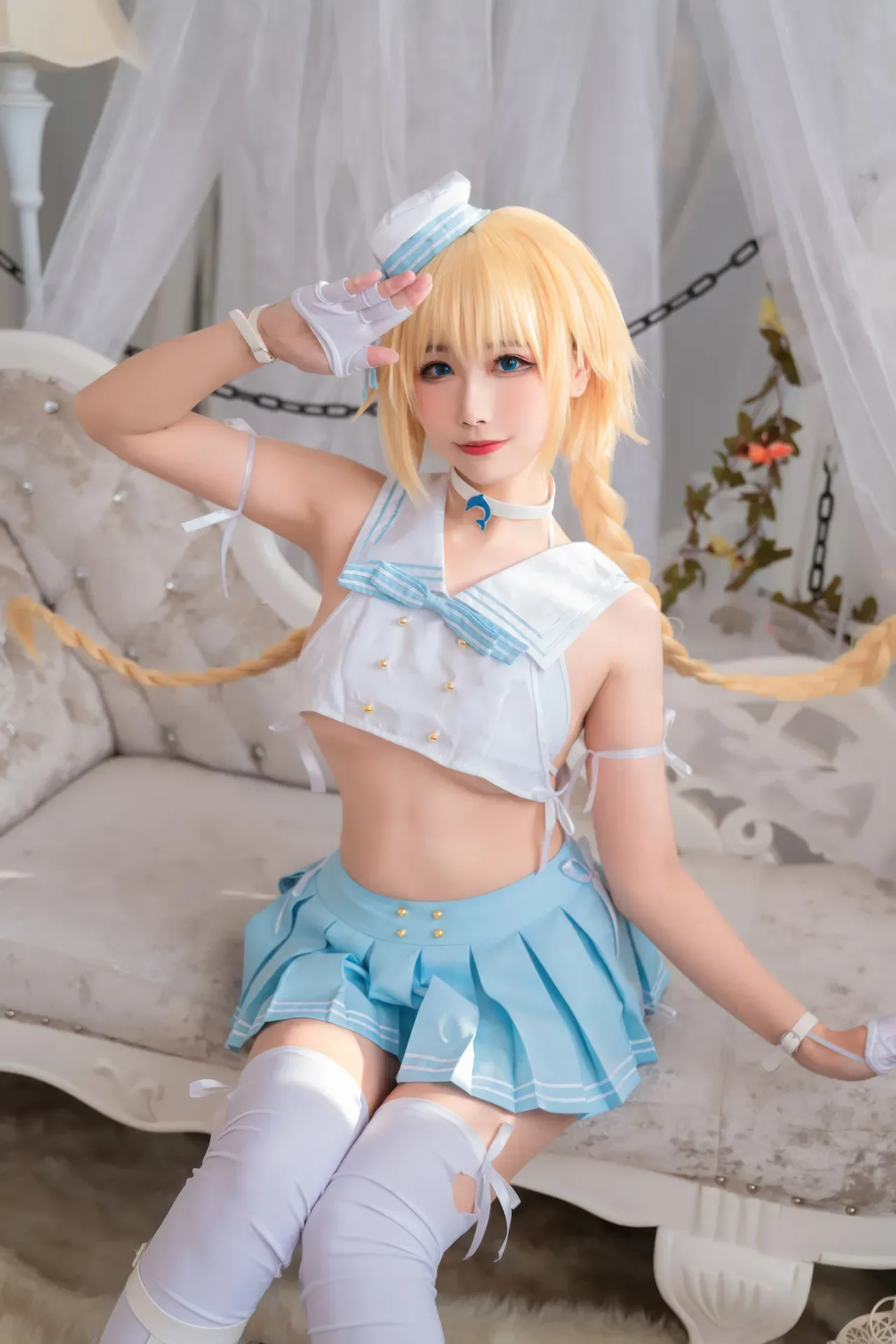 Momoko葵葵  & 瓜希酱 - 黑白贞德 礼装「神秘宝藏」 (FATE) 60P - 第 48 张写真