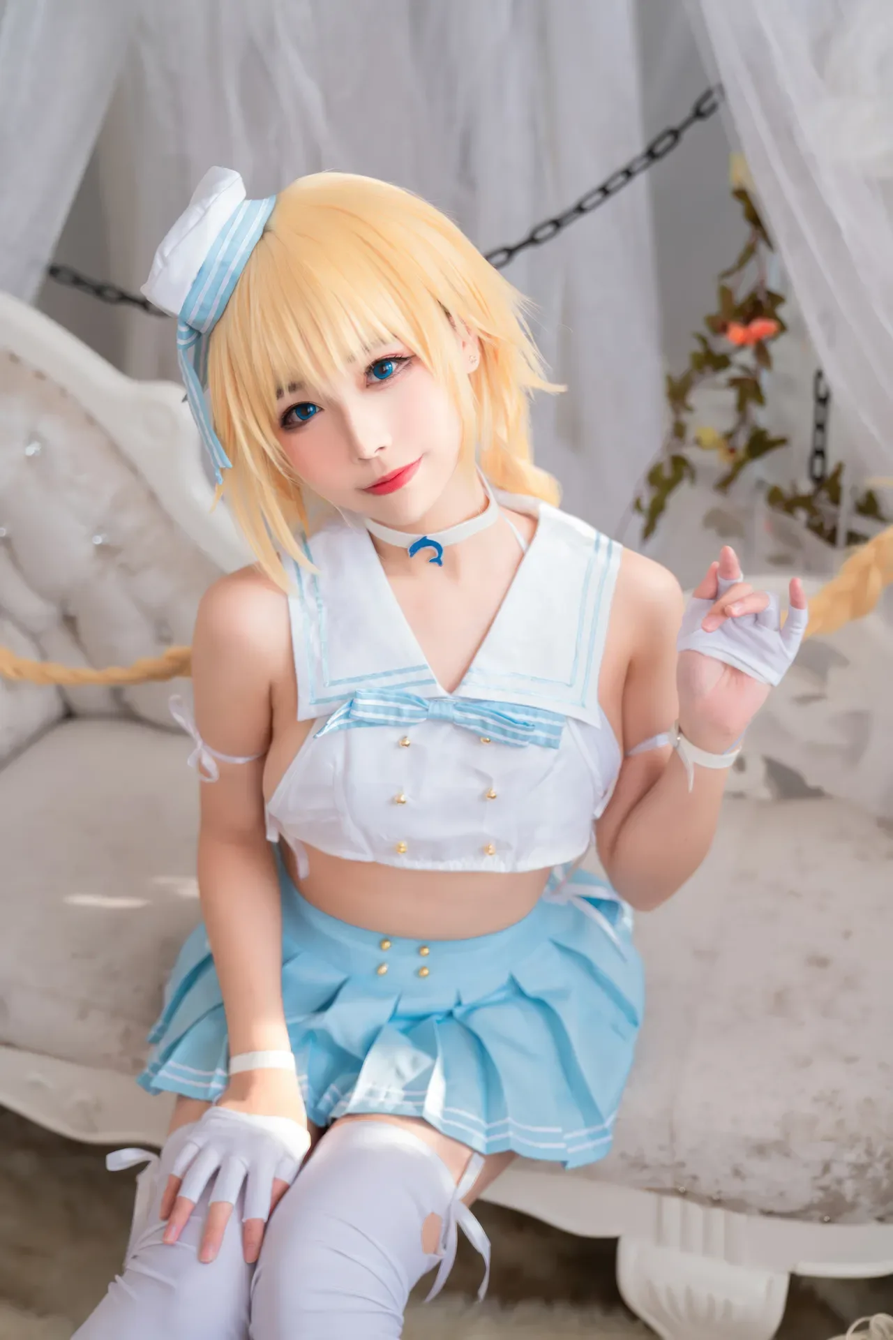 Momoko葵葵  & 瓜希酱 - 黑白贞德 礼装「神秘宝藏」 (FATE) 60P - 第 49 张写真