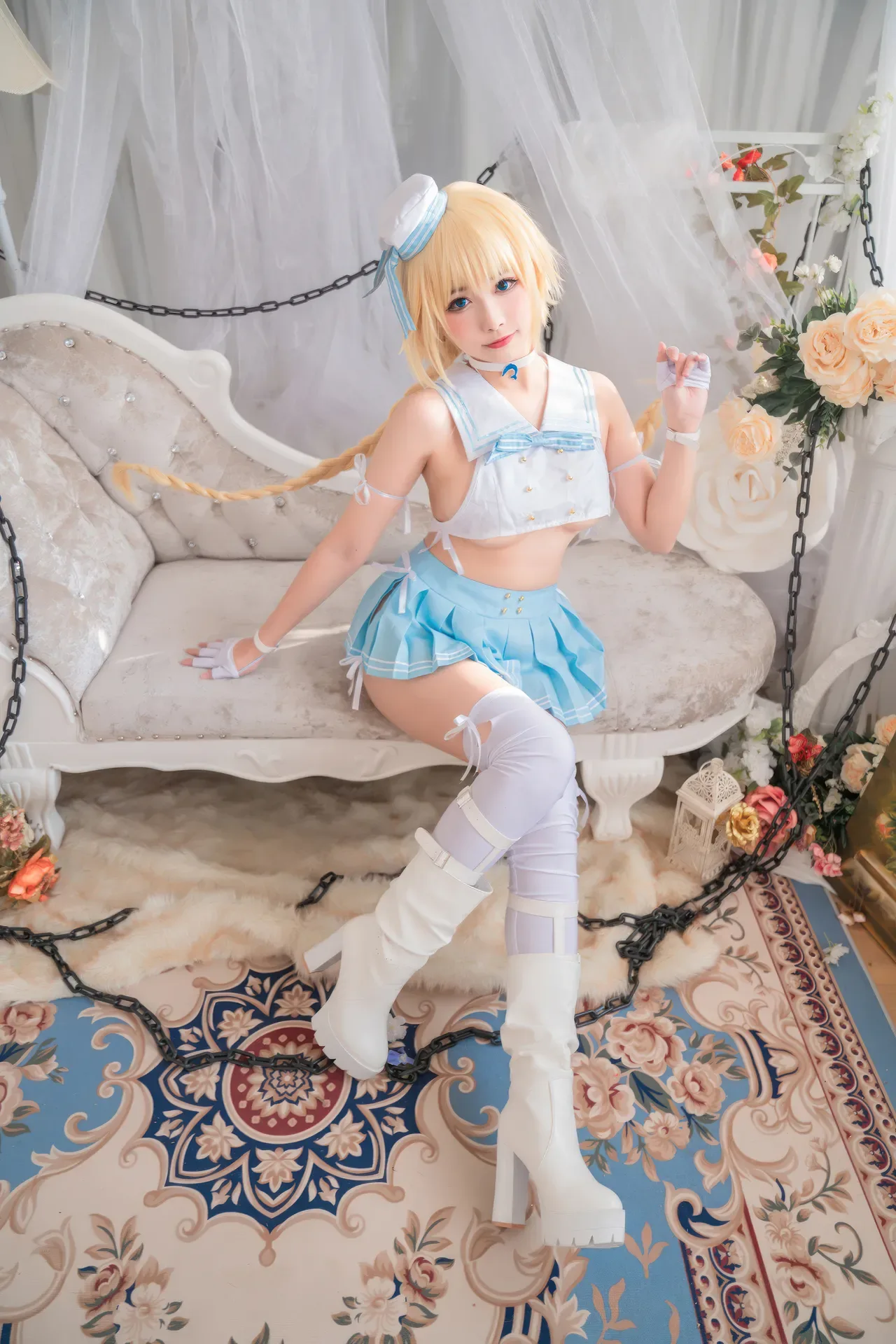 Momoko葵葵  & 瓜希酱 - 黑白贞德 礼装「神秘宝藏」 (FATE) 60P - 第 50 张写真