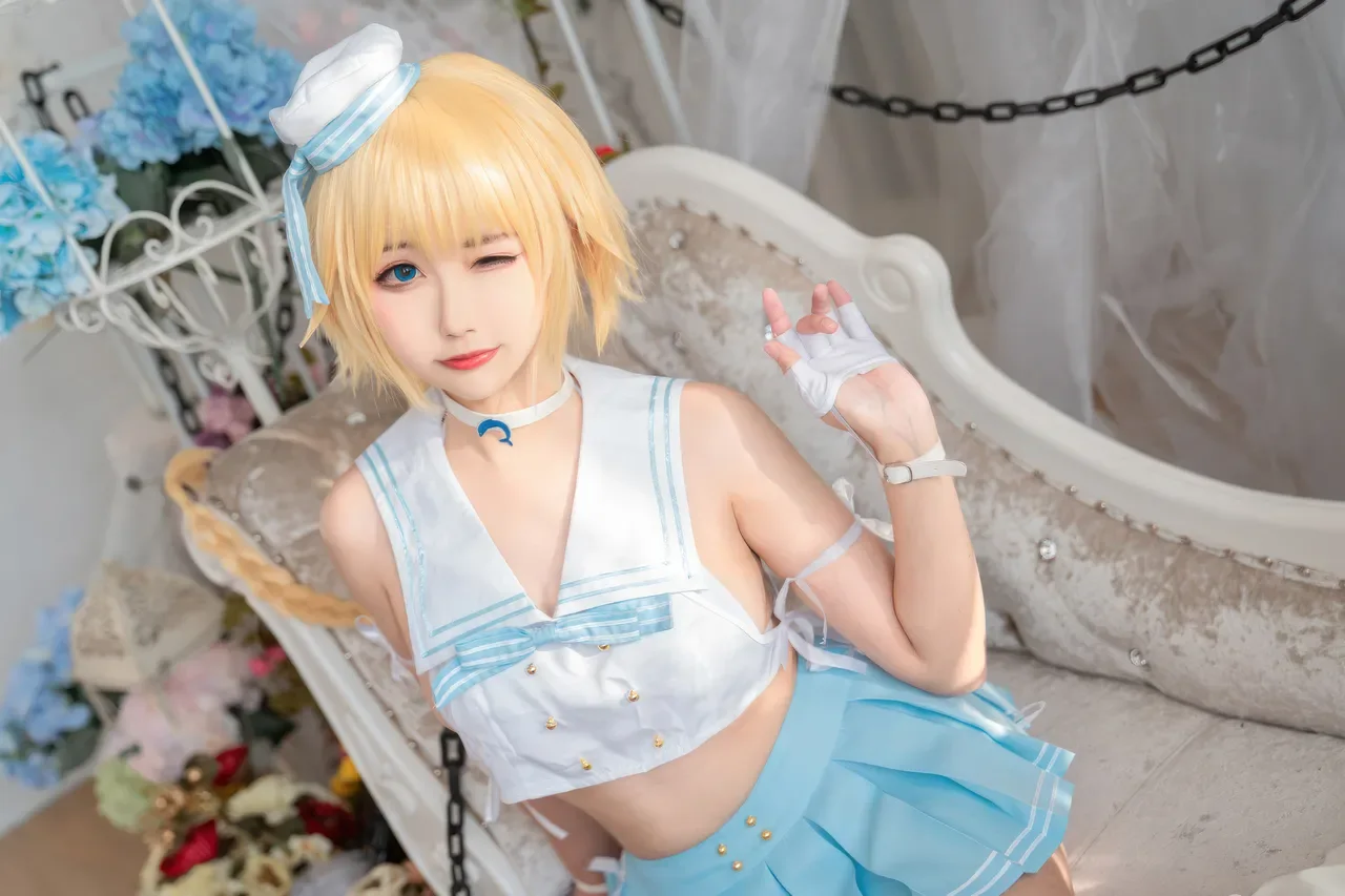 Momoko葵葵  & 瓜希酱 - 黑白贞德 礼装「神秘宝藏」 (FATE) 60P - 第 52 张写真