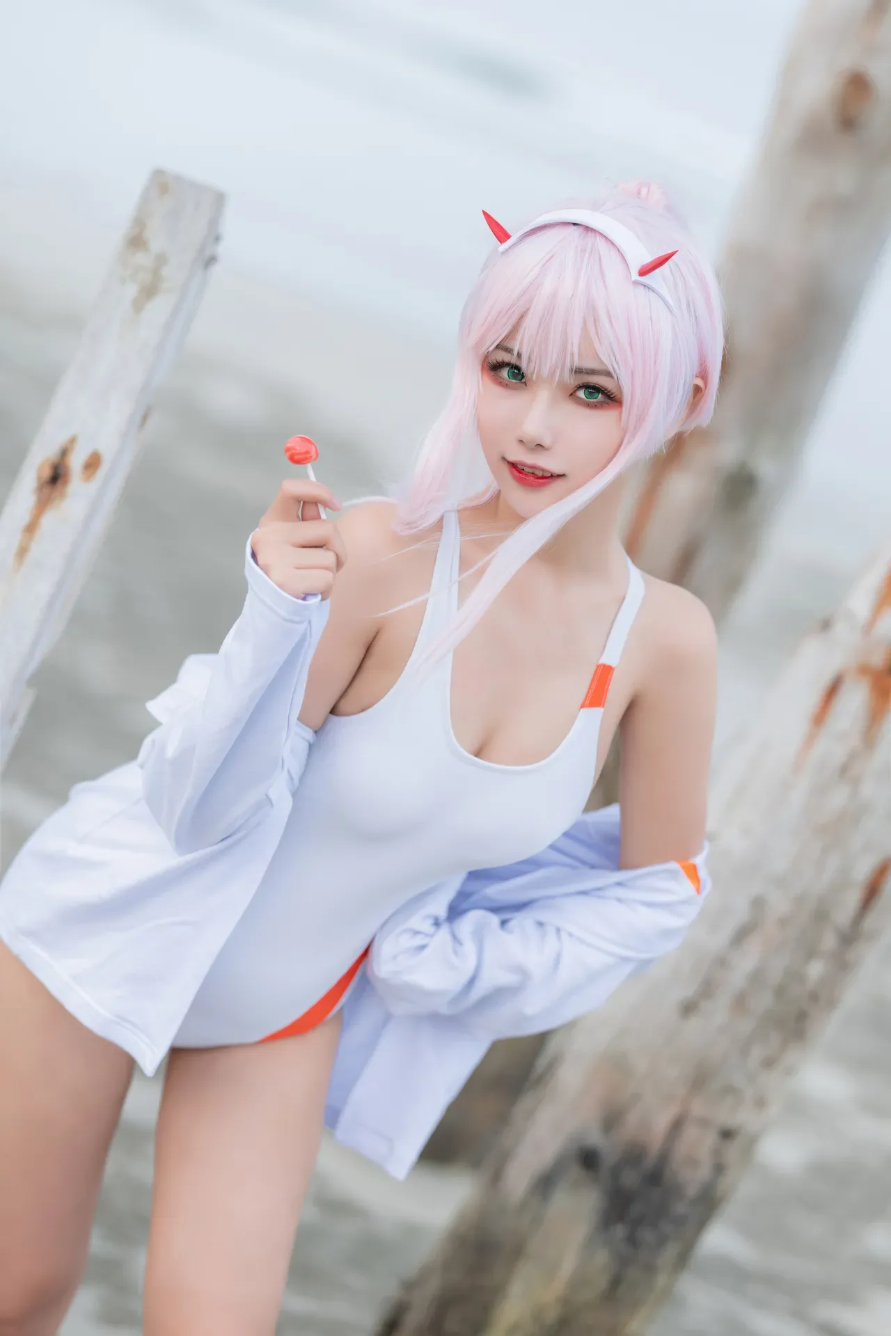 Momoko葵葵DARLING in the FRANXX 02 泳装 兔女郎&花嫁 61P - 第 7 张写真
