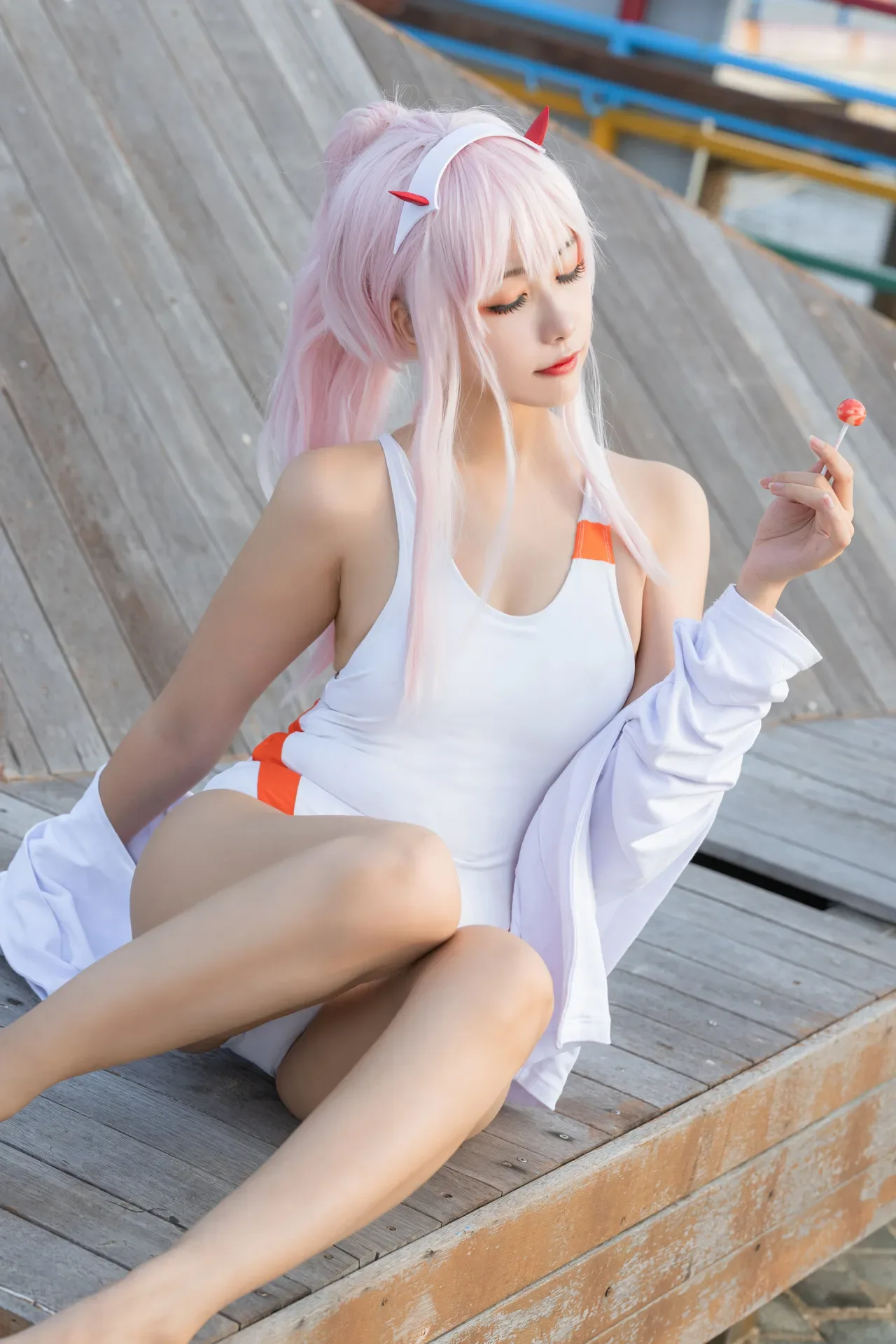 Momoko葵葵DARLING in the FRANXX 02 泳装 兔女郎&花嫁 61P - 第 13 张写真
