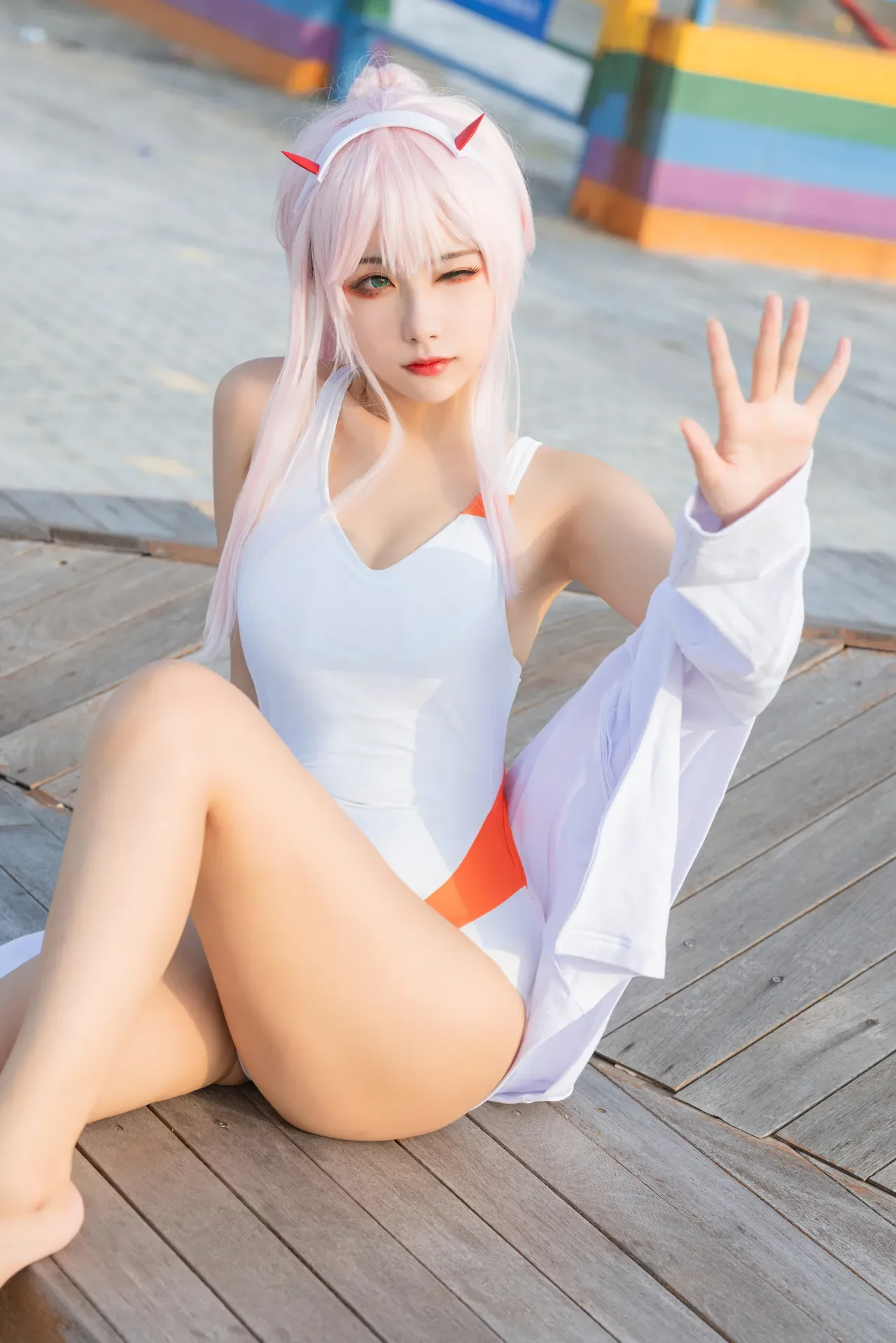 Momoko葵葵DARLING in the FRANXX 02 泳装 兔女郎&花嫁 61P - 第 14 张写真