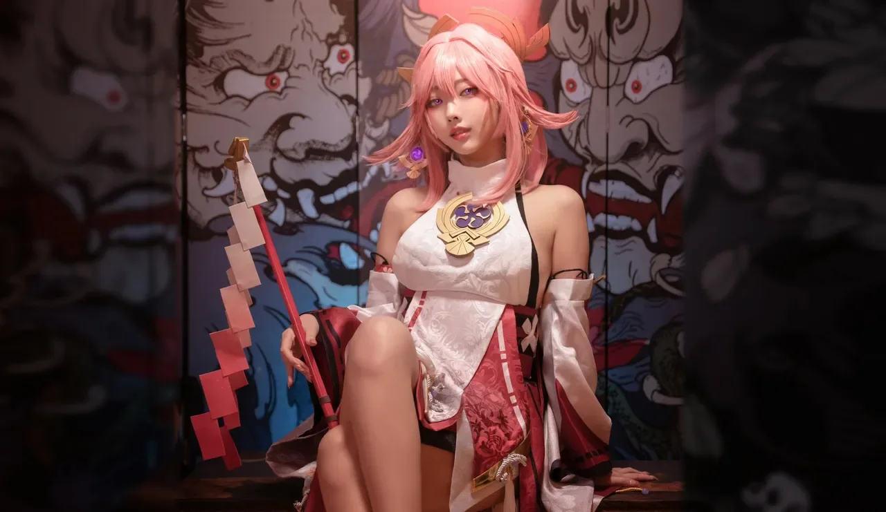 Sakuracyan - Yae Miko 8P - 第 3 张写真