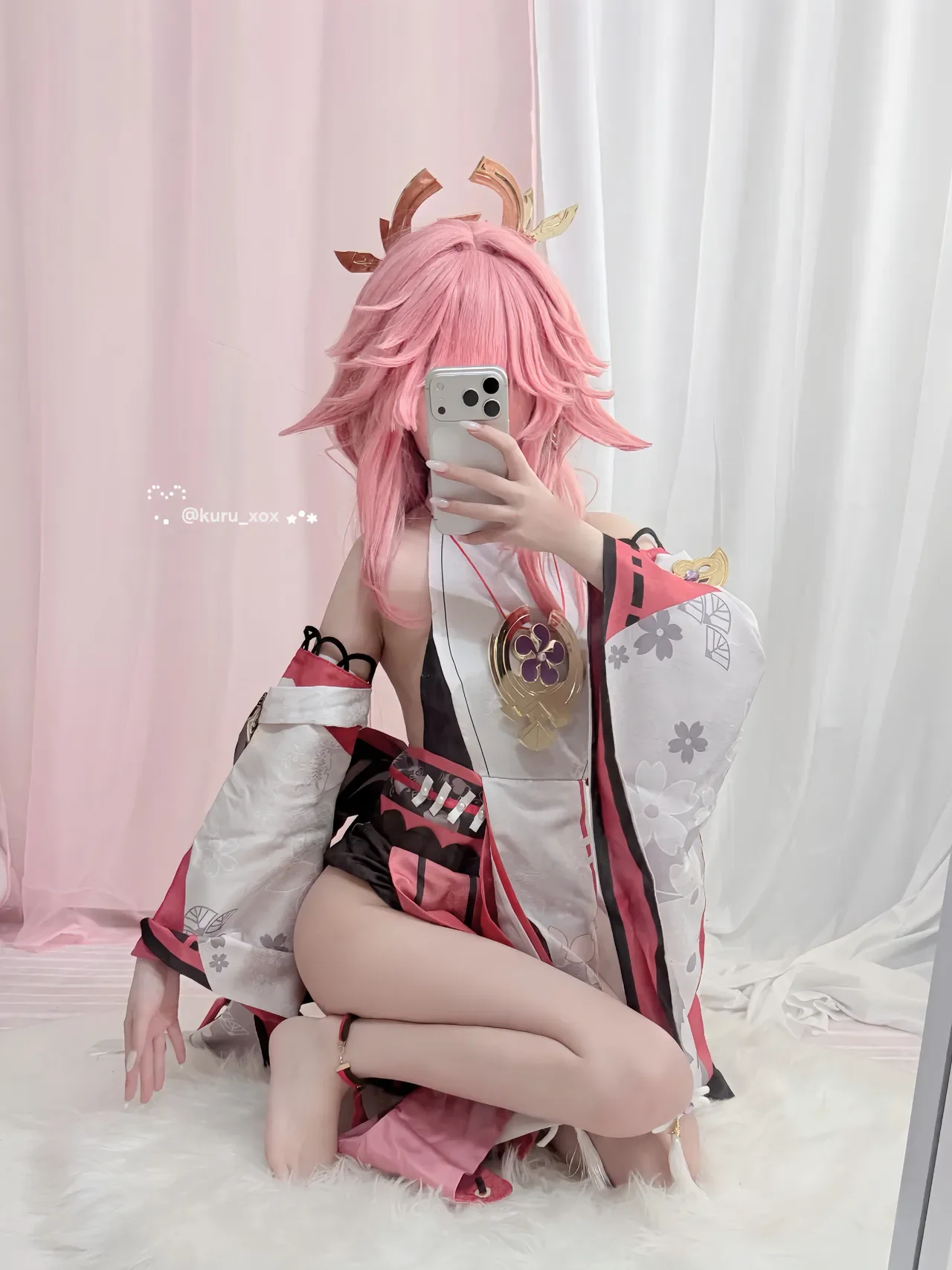 Yae Miko🔞🩷 (Patreon)-KURU 쿠루 26P - 第 1 张写真