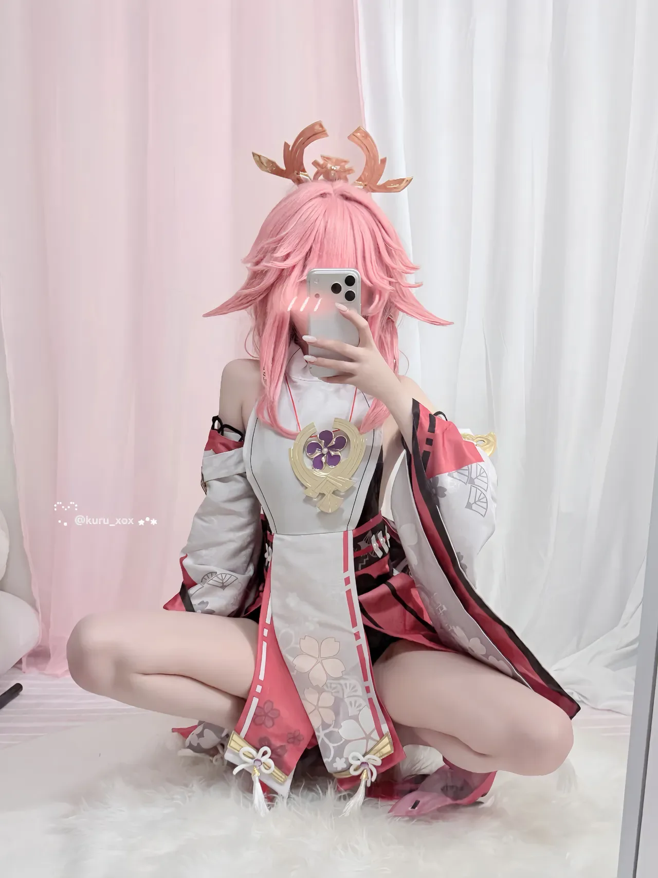 Yae Miko🔞🩷 (Patreon)-KURU 쿠루 26P - 第 2 张写真