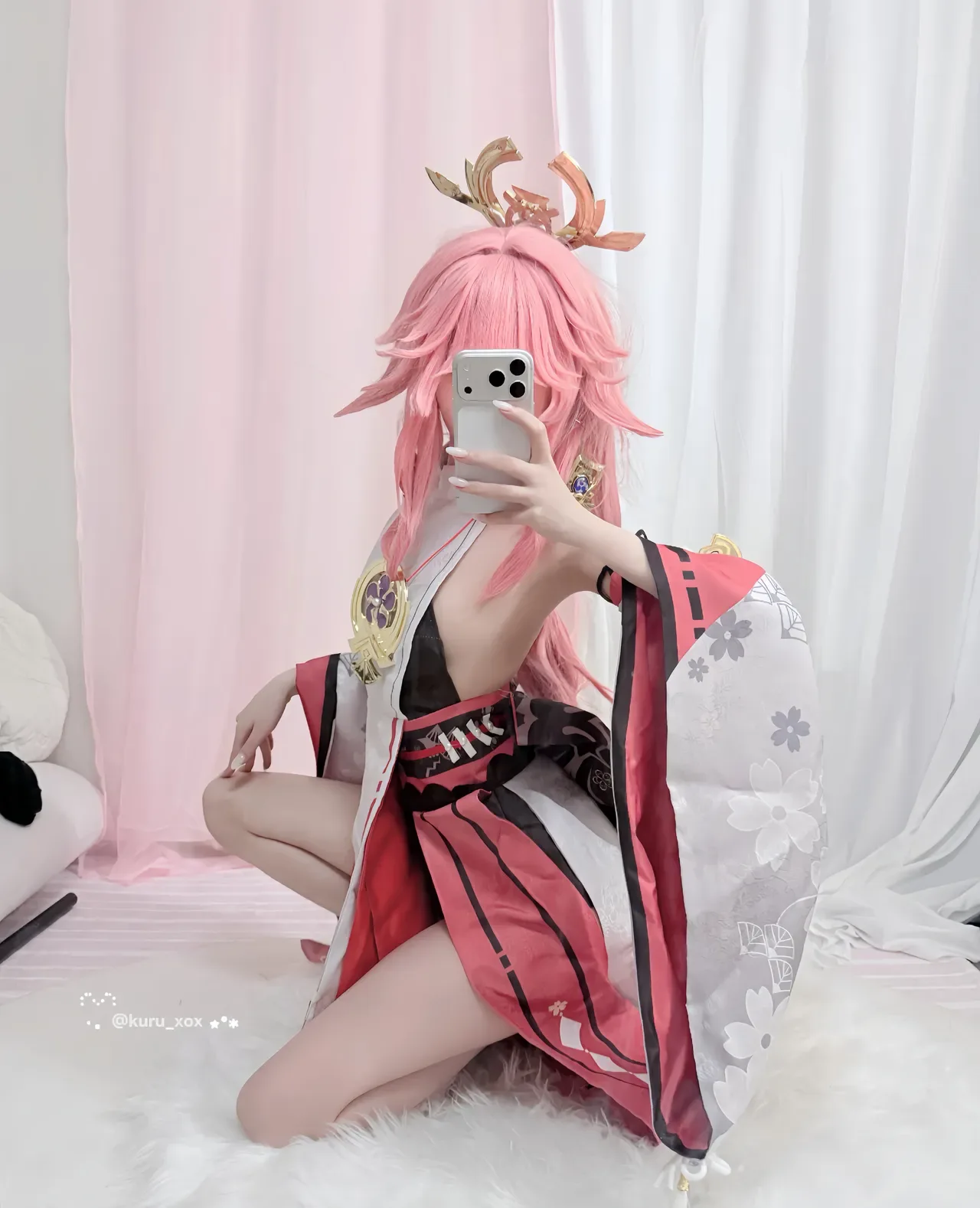 Yae Miko🔞🩷 (Patreon)-KURU 쿠루 26P - 第 3 张写真
