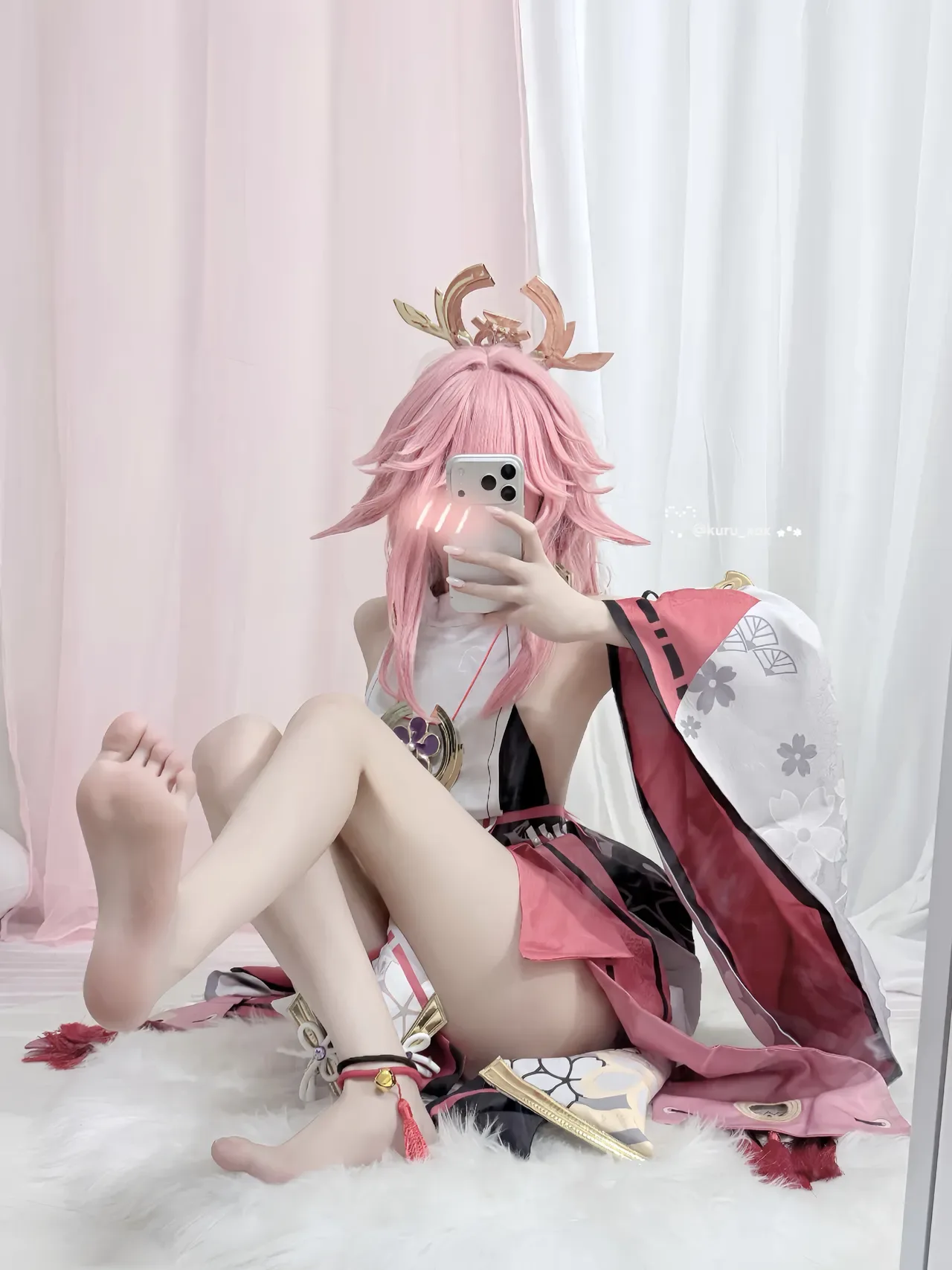 Yae Miko🔞🩷 (Patreon)-KURU 쿠루 26P - 第 4 张写真