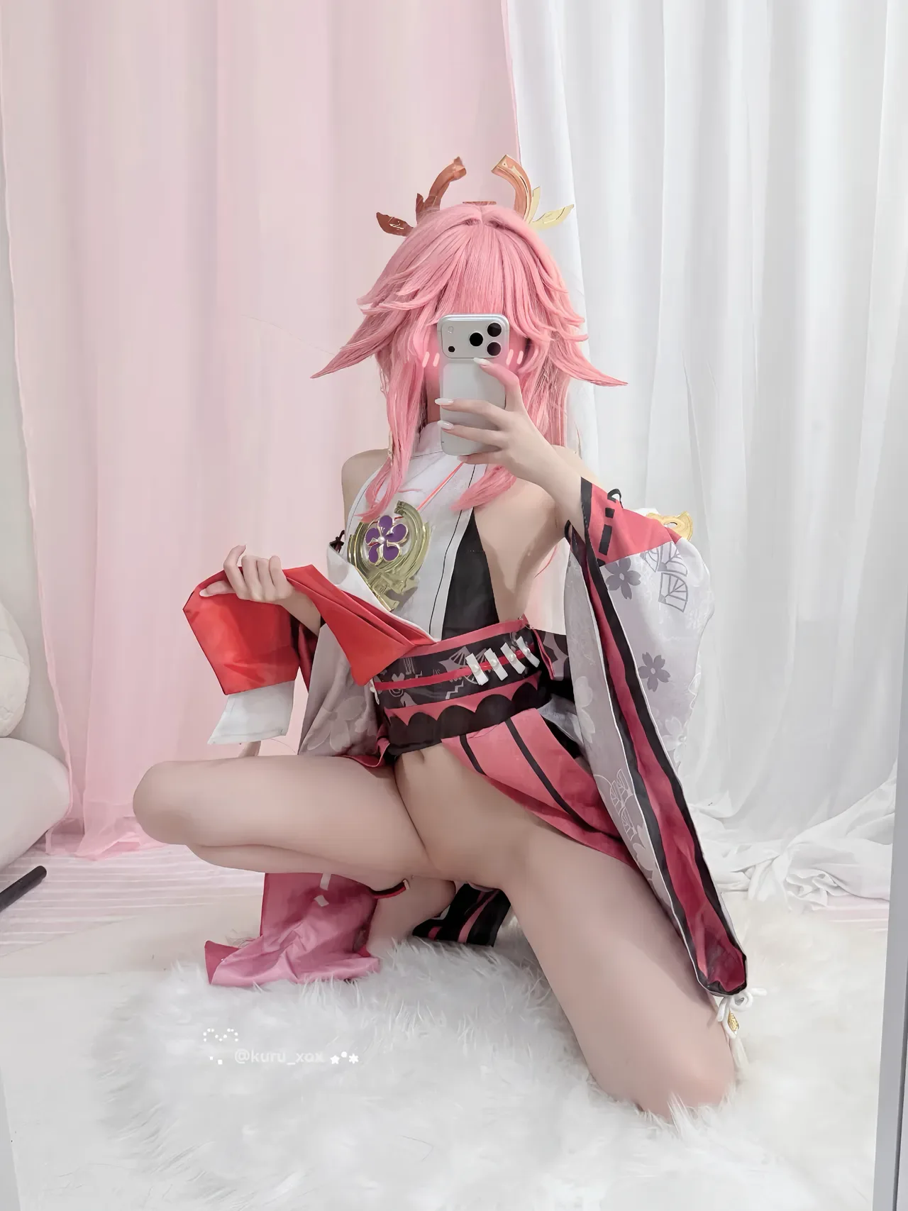 Yae Miko🔞🩷 (Patreon)-KURU 쿠루 26P - 第 16 张写真