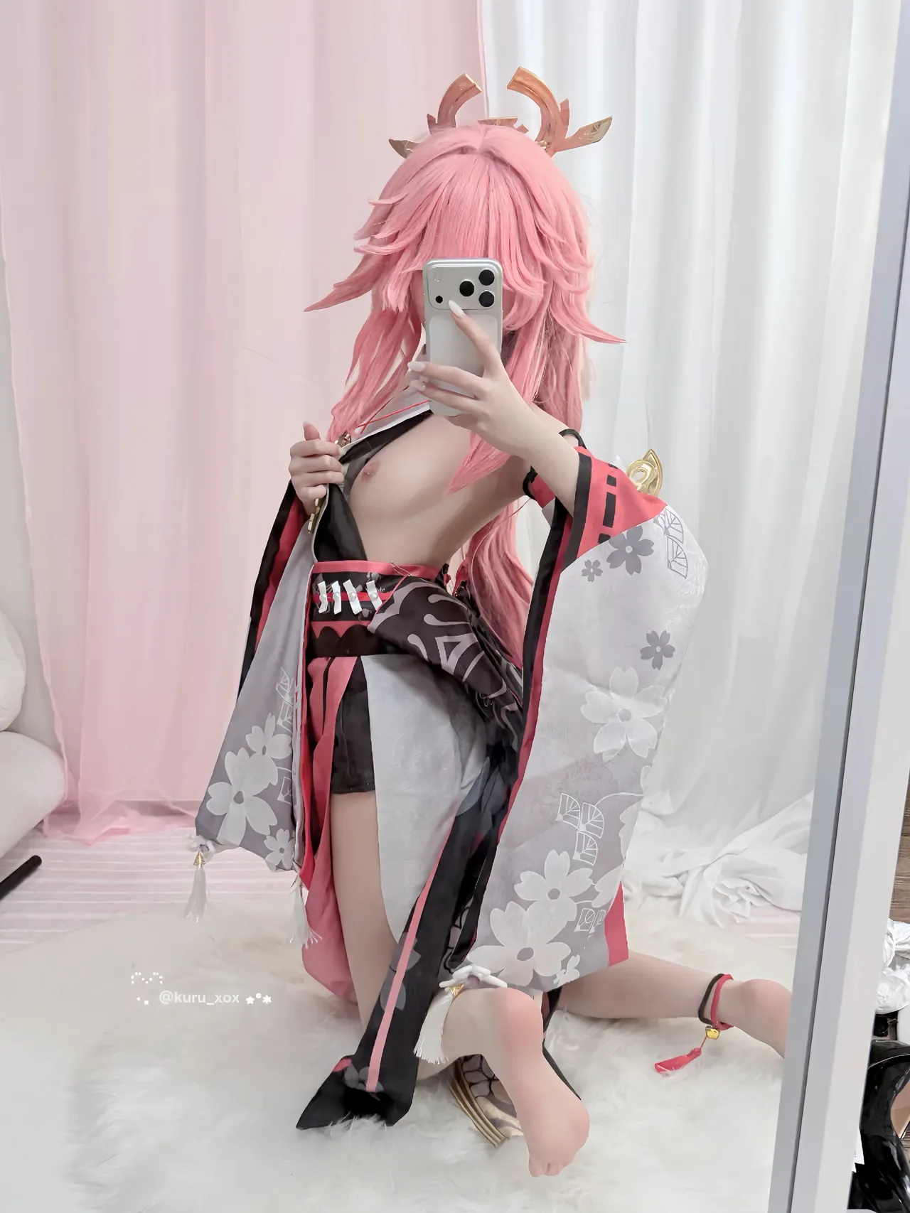 Yae Miko🔞🩷 (Patreon)-KURU 쿠루 26P - 第 17 张写真